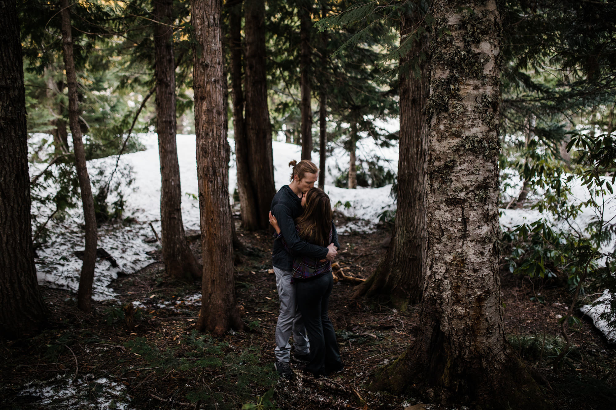 Lindsay + Heath | Mt. Hood National Forest Engagement Session | Portland, Oregon Adventure Wedding Photographer | Snowy Adventure in the Mountains | www.thehearnes.com