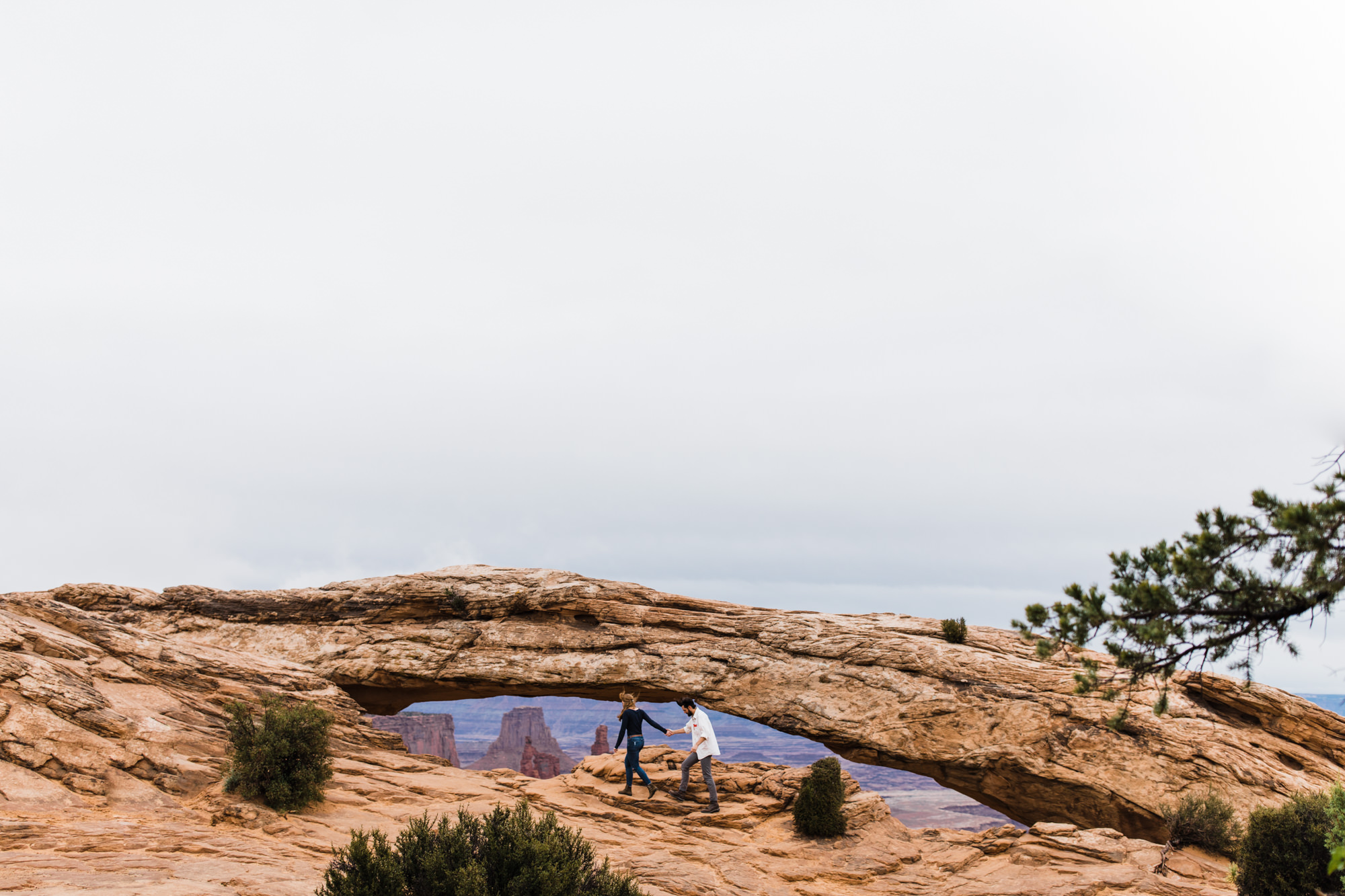 Courtney + Nathan | Moab Wedding Portrait Session in Canyonlands National Park | Desert Wedding Inspiration | Utah Adventure Wedding Photographer | www.thehearnes.com