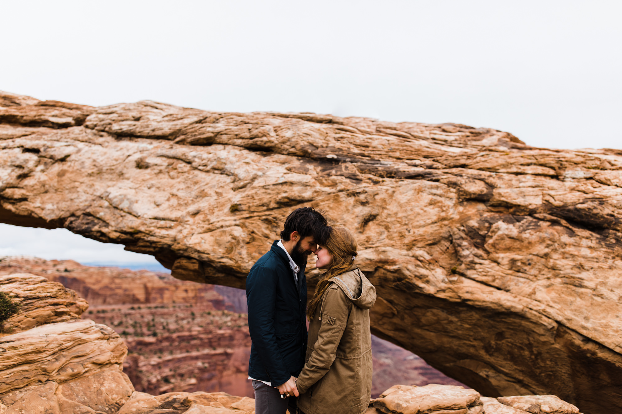 Courtney + Nathan | Moab Wedding Portrait Session in Canyonlands National Park | Desert Wedding Inspiration | Utah Adventure Wedding Photographer | www.thehearnes.com