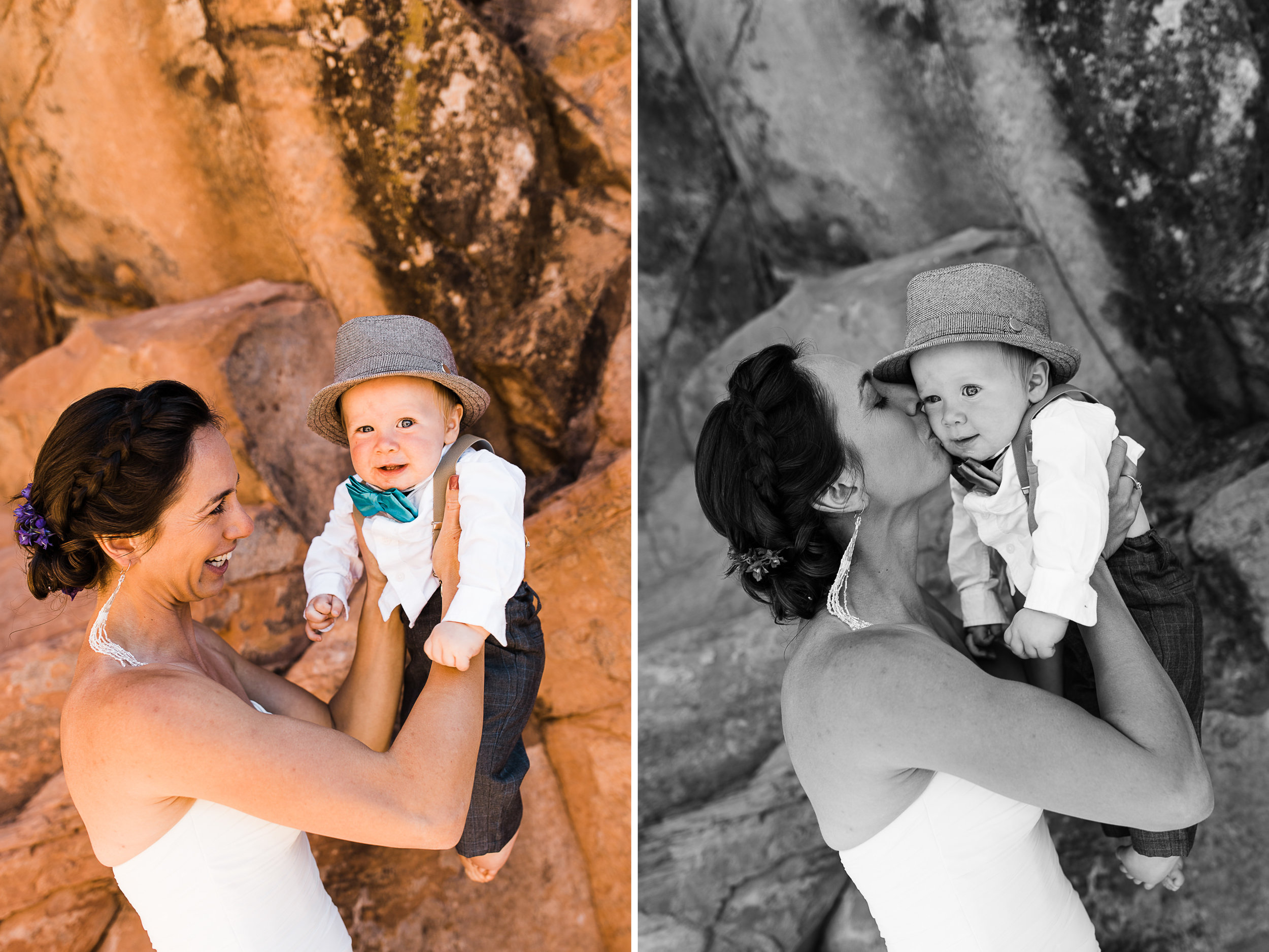 backyard wedding in Moab, Utah | Adventure Wedding Photography | www.thehearnes.com