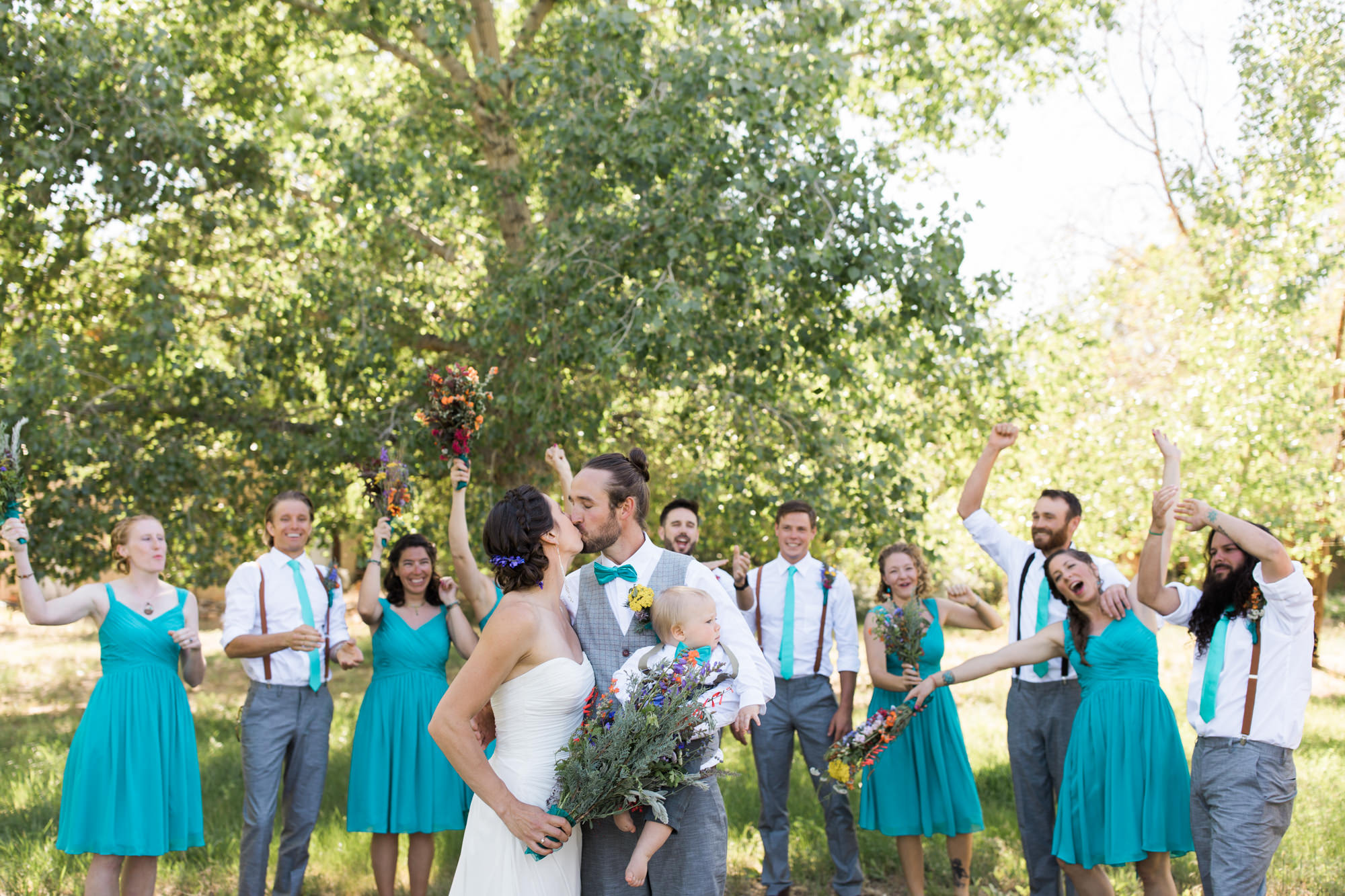 backyard wedding in Moab, Utah | Adventure Wedding Photography | www.thehearnes.com