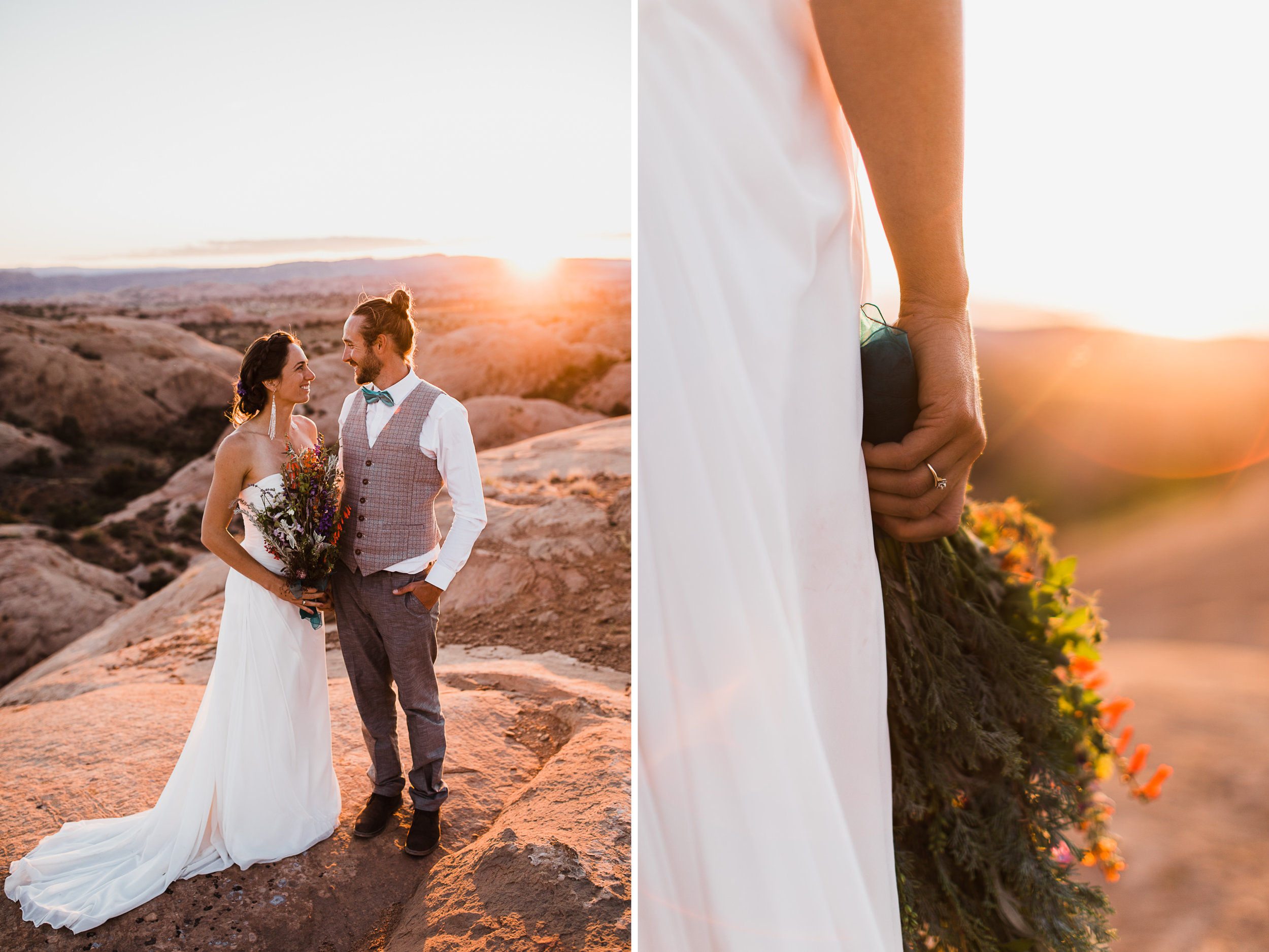 backyard wedding in Moab, Utah | Adventure Wedding Photography | www.thehearnes.com