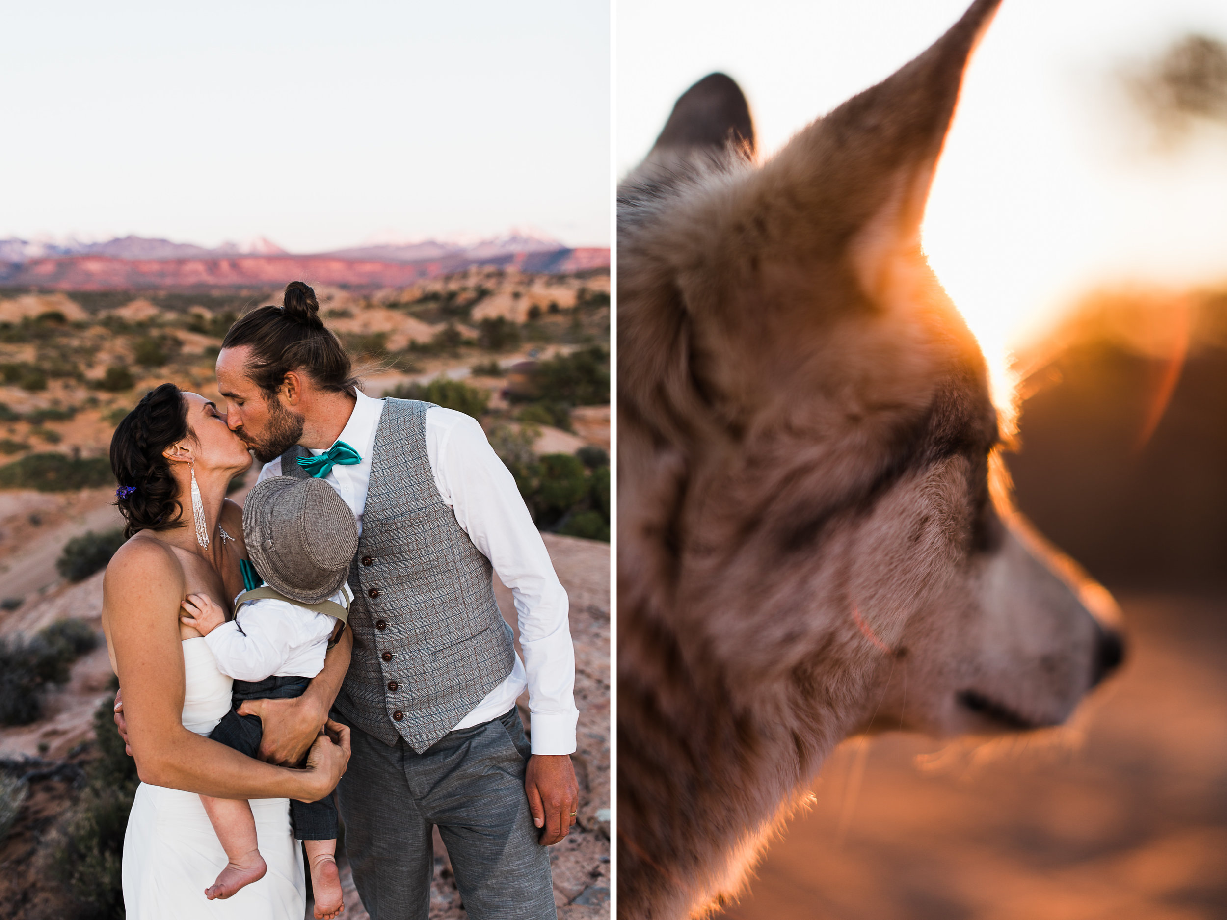 backyard wedding in Moab, Utah | Adventure Wedding Photography | www.thehearnes.com