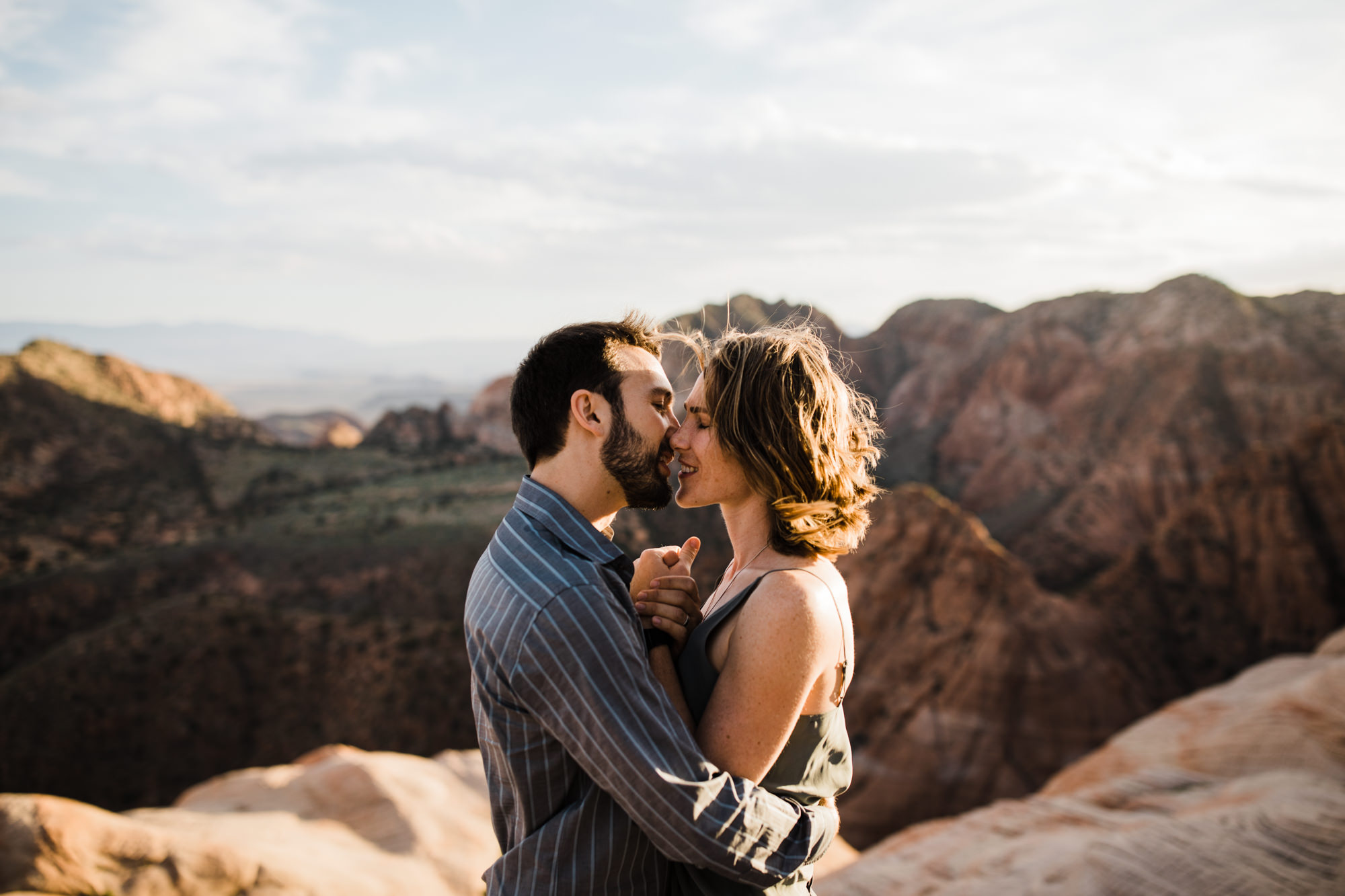 st.geoge desert engagement session | utah adventure wedding photographer | dixie national forest | www.thehearnes.com