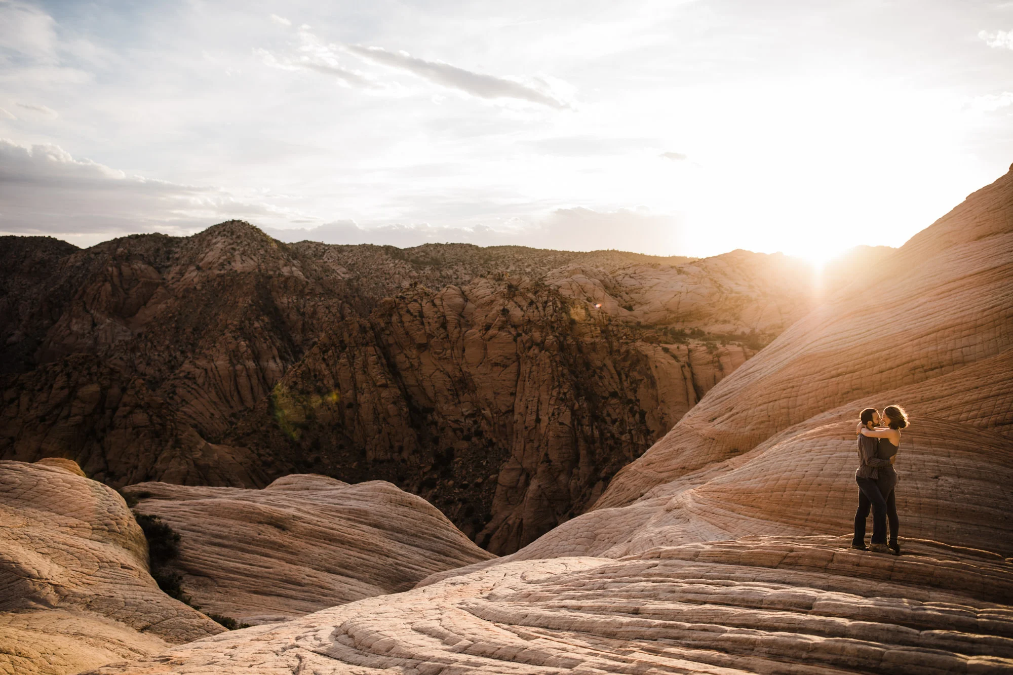 st.geoge desert engagement session | utah adventure wedding photographer | dixie national forest | www.thehearnes.com
