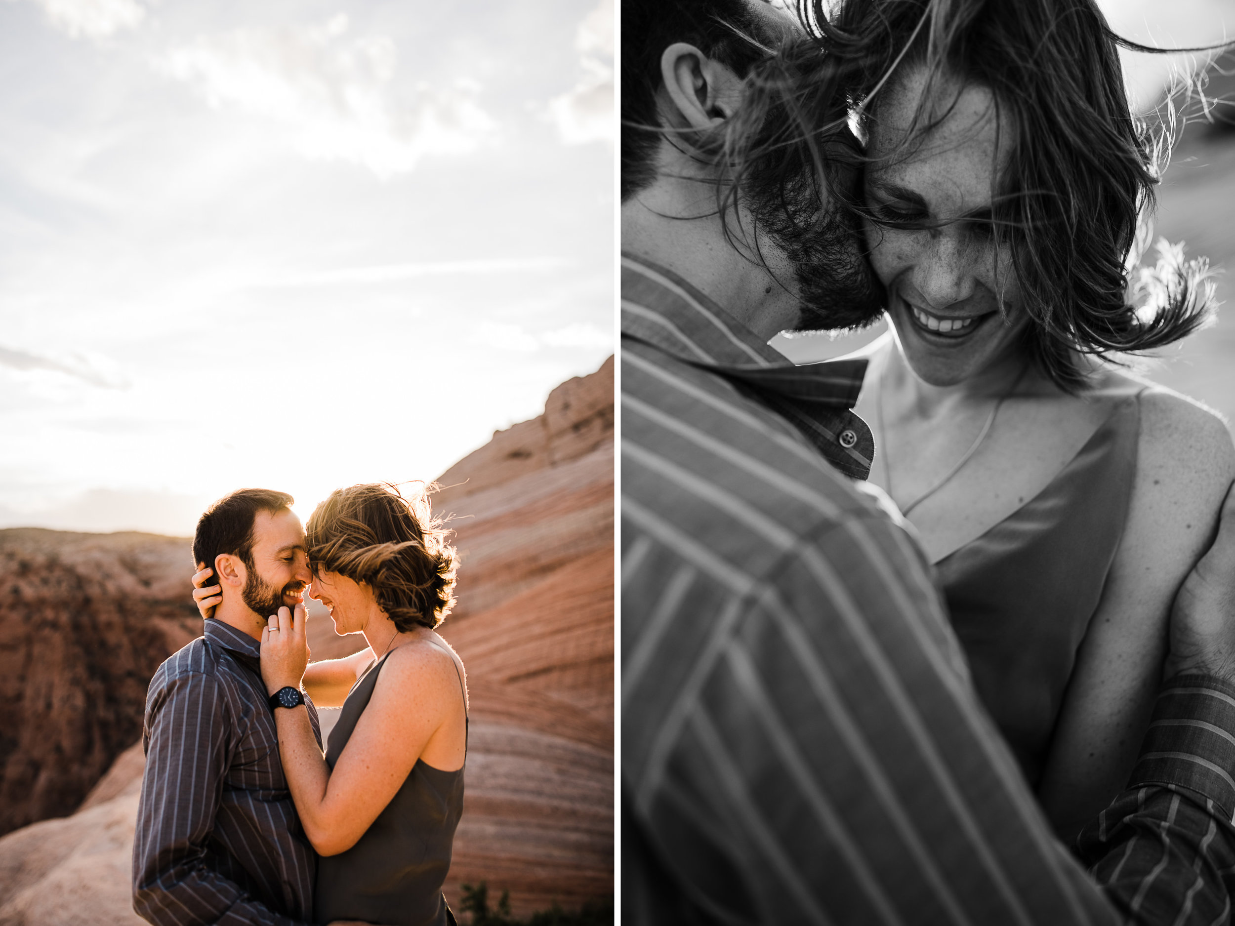 st.geoge desert engagement session | utah adventure wedding photographer | dixie national forest | www.thehearnes.com