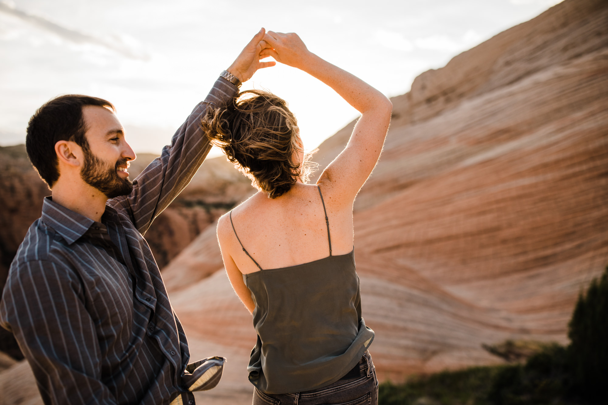 st.geoge desert engagement session | utah adventure wedding photographer | dixie national forest | www.thehearnes.com