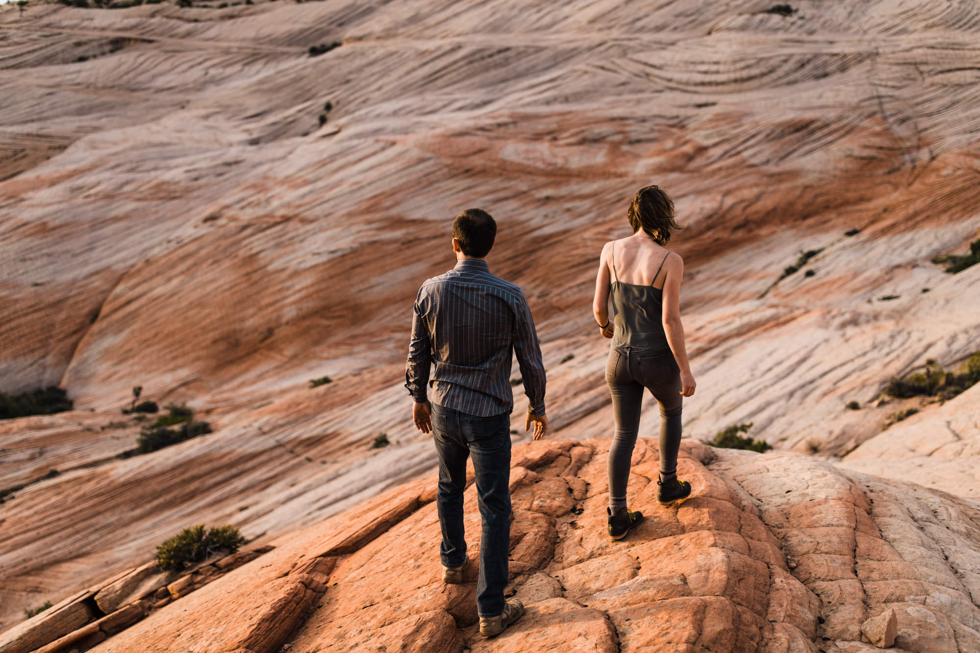 st.geoge desert engagement session | utah adventure wedding photographer | dixie national forest | www.thehearnes.com