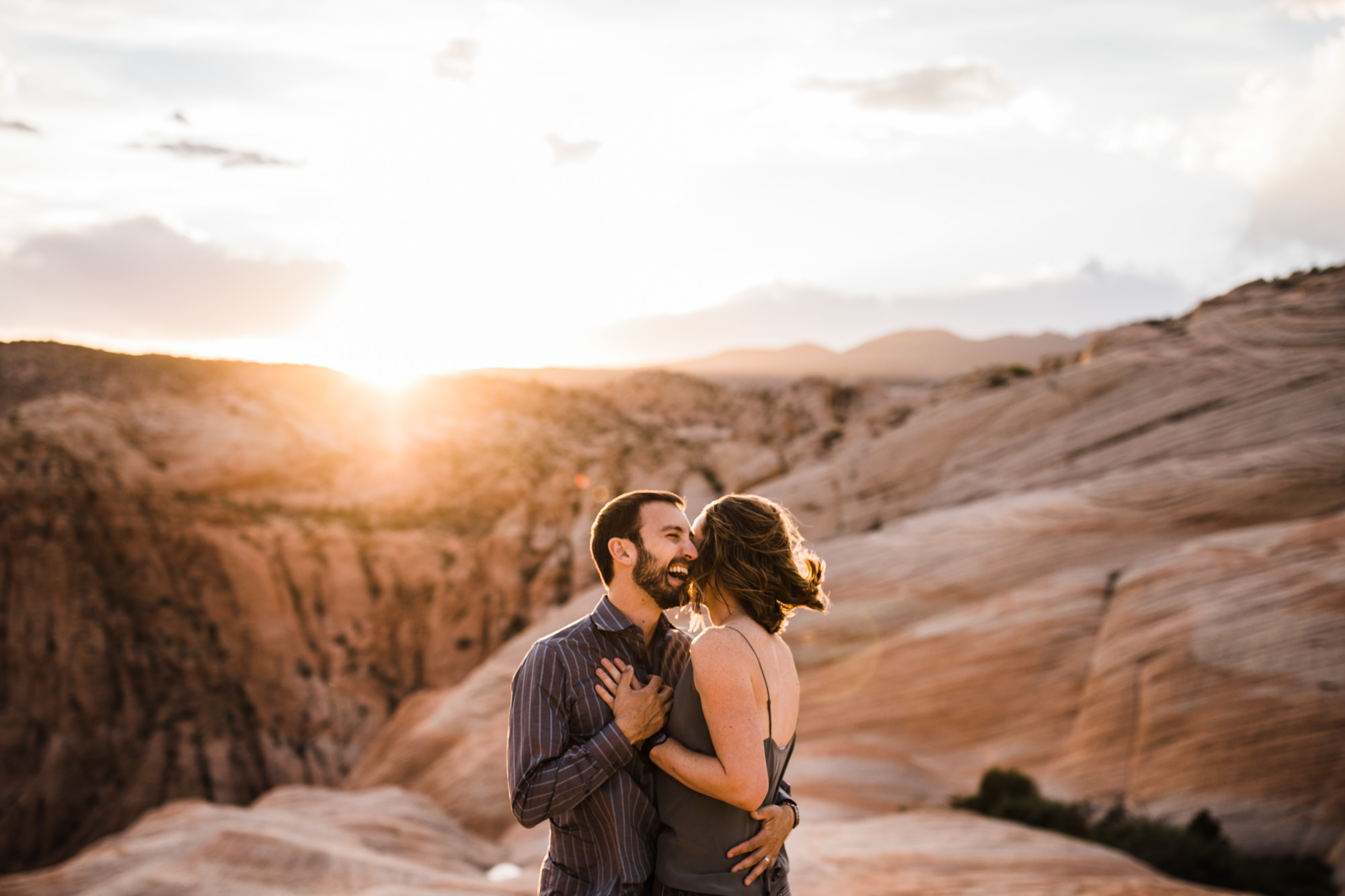 st.geoge desert engagement session | utah adventure wedding photographer | dixie national forest | www.thehearnes.com