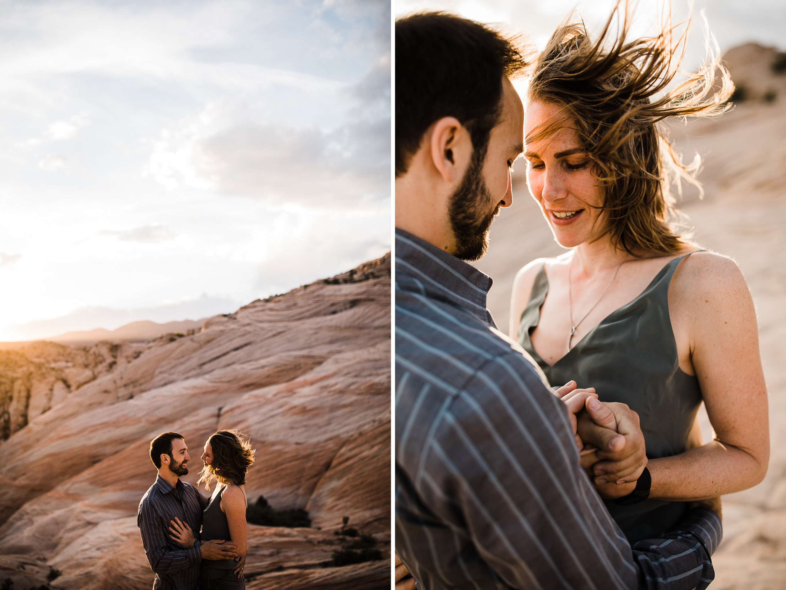 st.geoge desert engagement session | utah adventure wedding photographer | dixie national forest | www.thehearnes.com