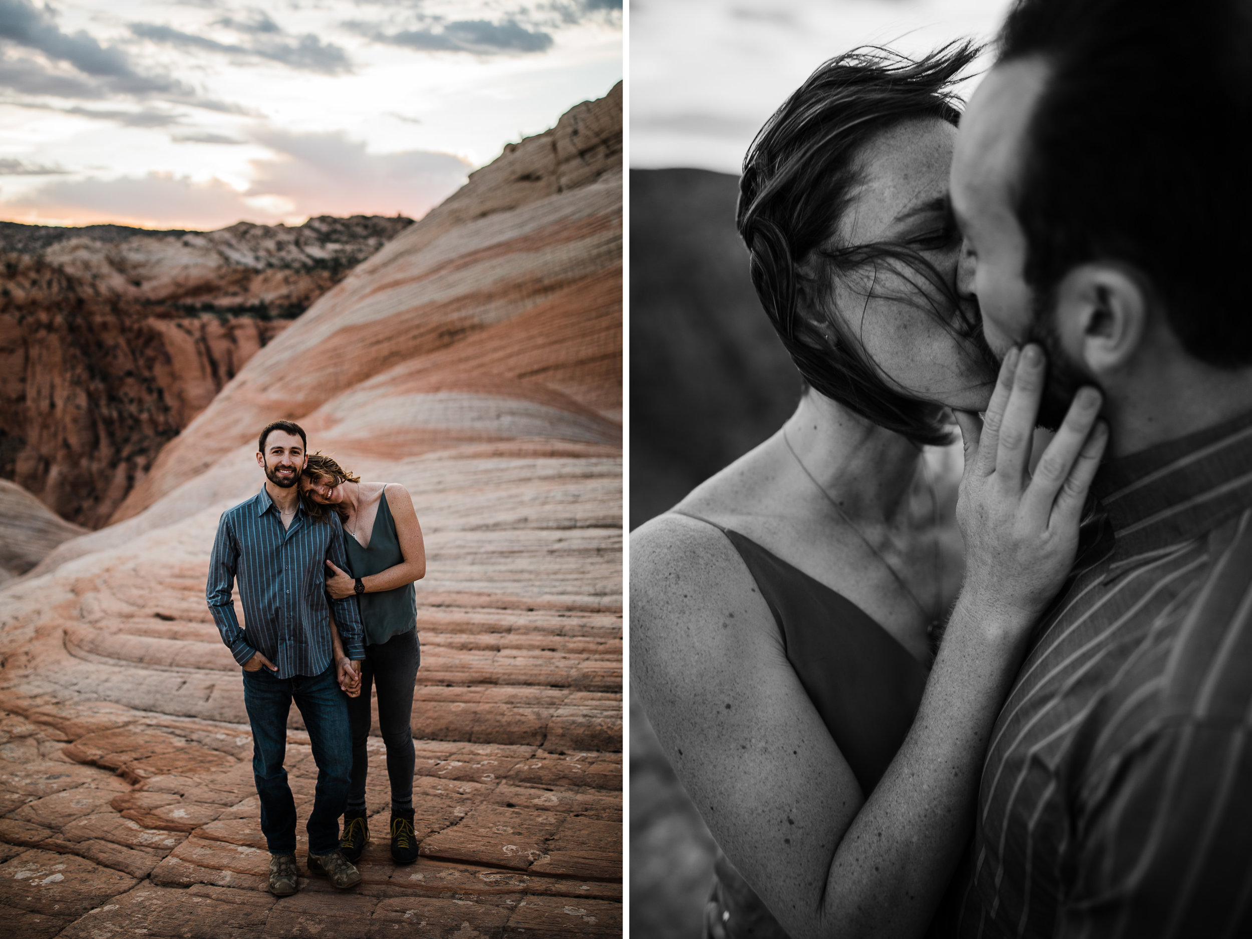 st.geoge desert engagement session | utah adventure wedding photographer | dixie national forest | www.thehearnes.com