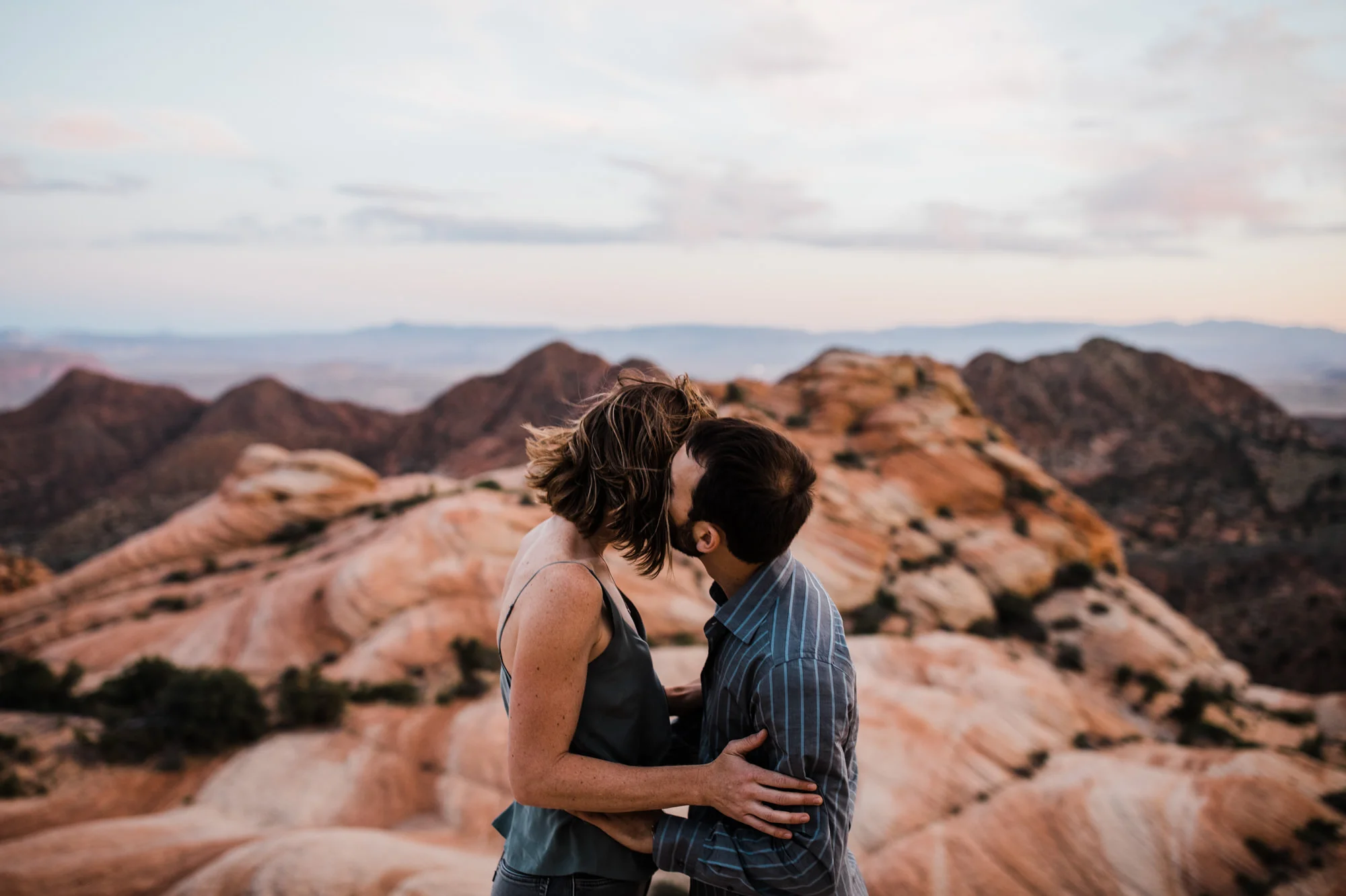 st.geoge desert engagement session | utah adventure wedding photographer | dixie national forest | www.thehearnes.com