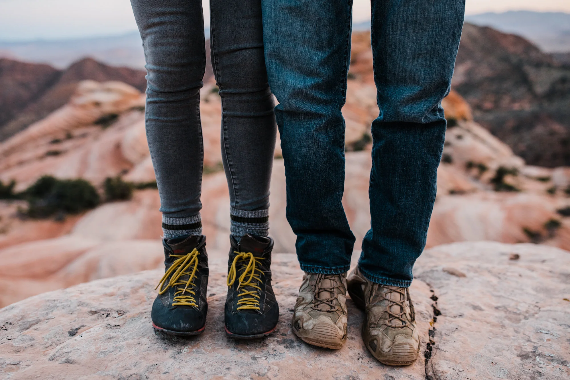st.geoge desert engagement session | utah adventure wedding photographer | dixie national forest | www.thehearnes.com
