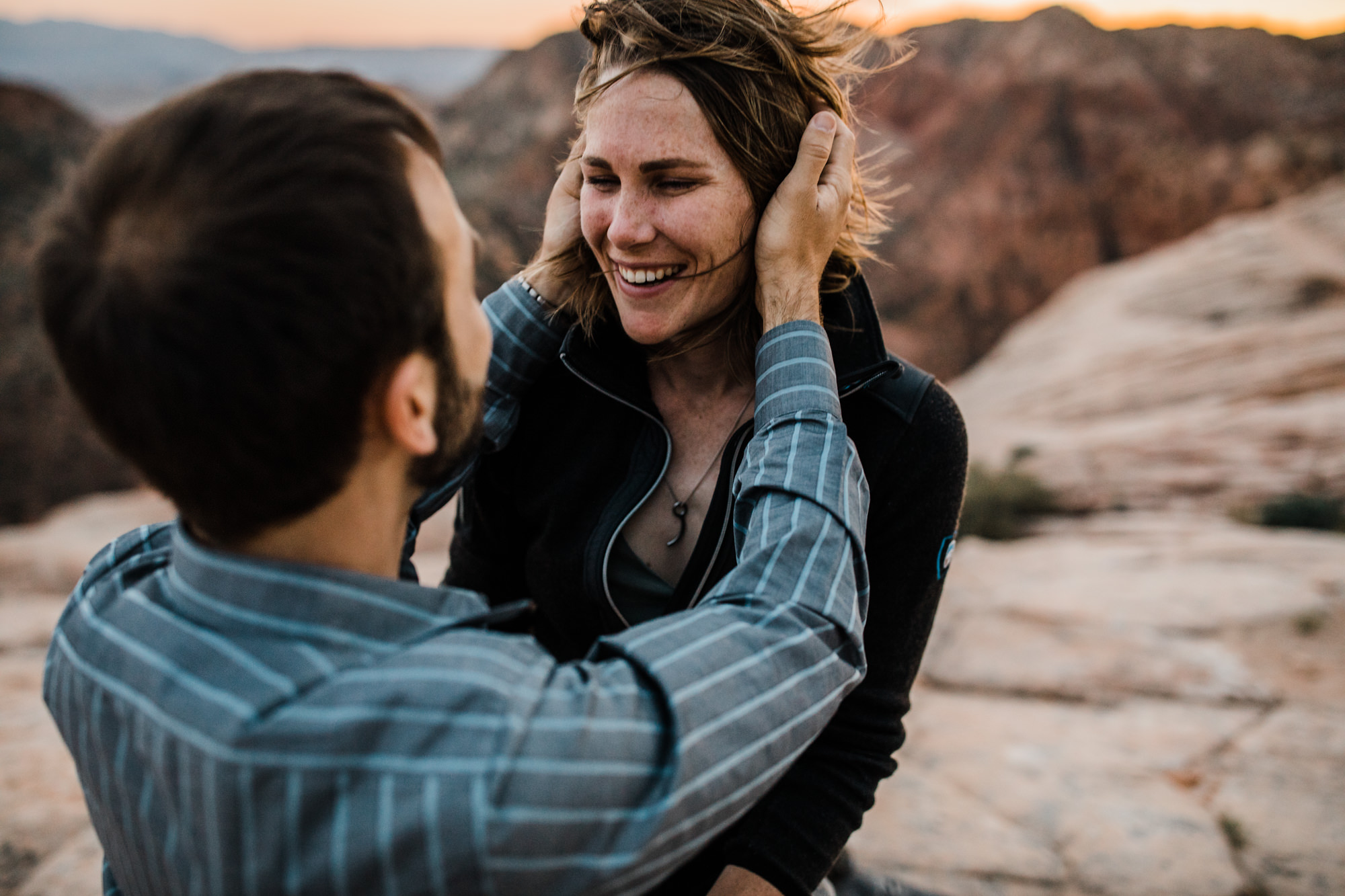 st.geoge desert engagement session | utah adventure wedding photographer | dixie national forest | www.thehearnes.com