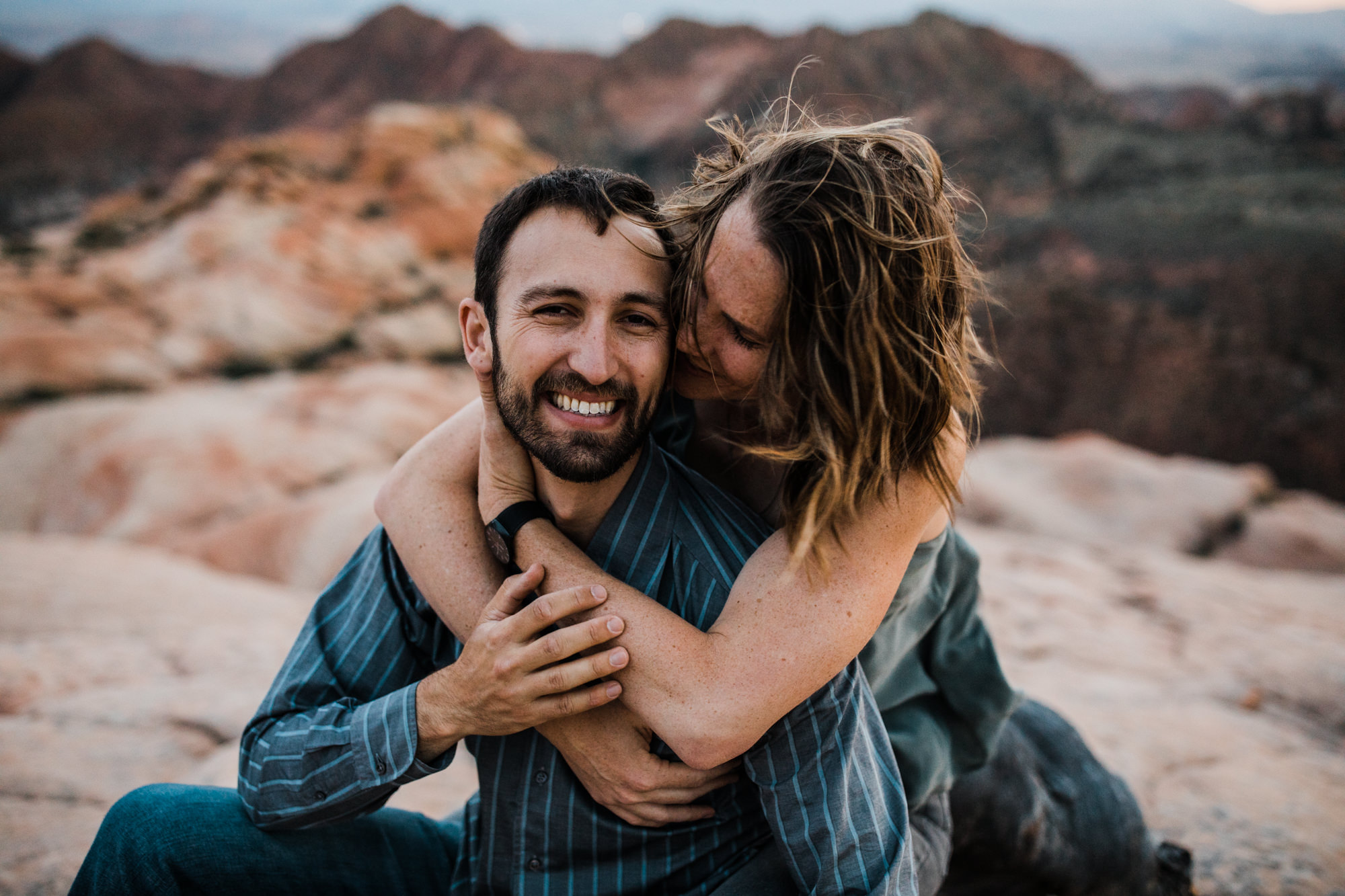 st.geoge desert engagement session | utah adventure wedding photographer | dixie national forest | www.thehearnes.com