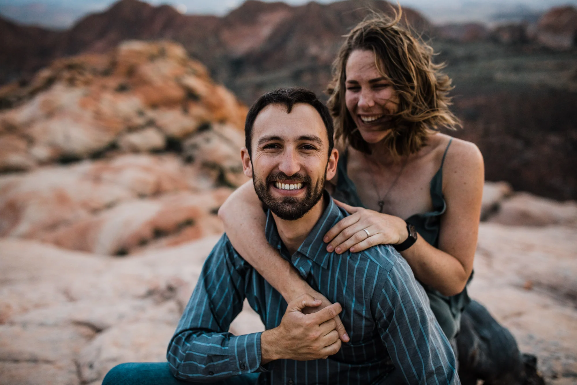 st.geoge desert engagement session | utah adventure wedding photographer | dixie national forest | www.thehearnes.com