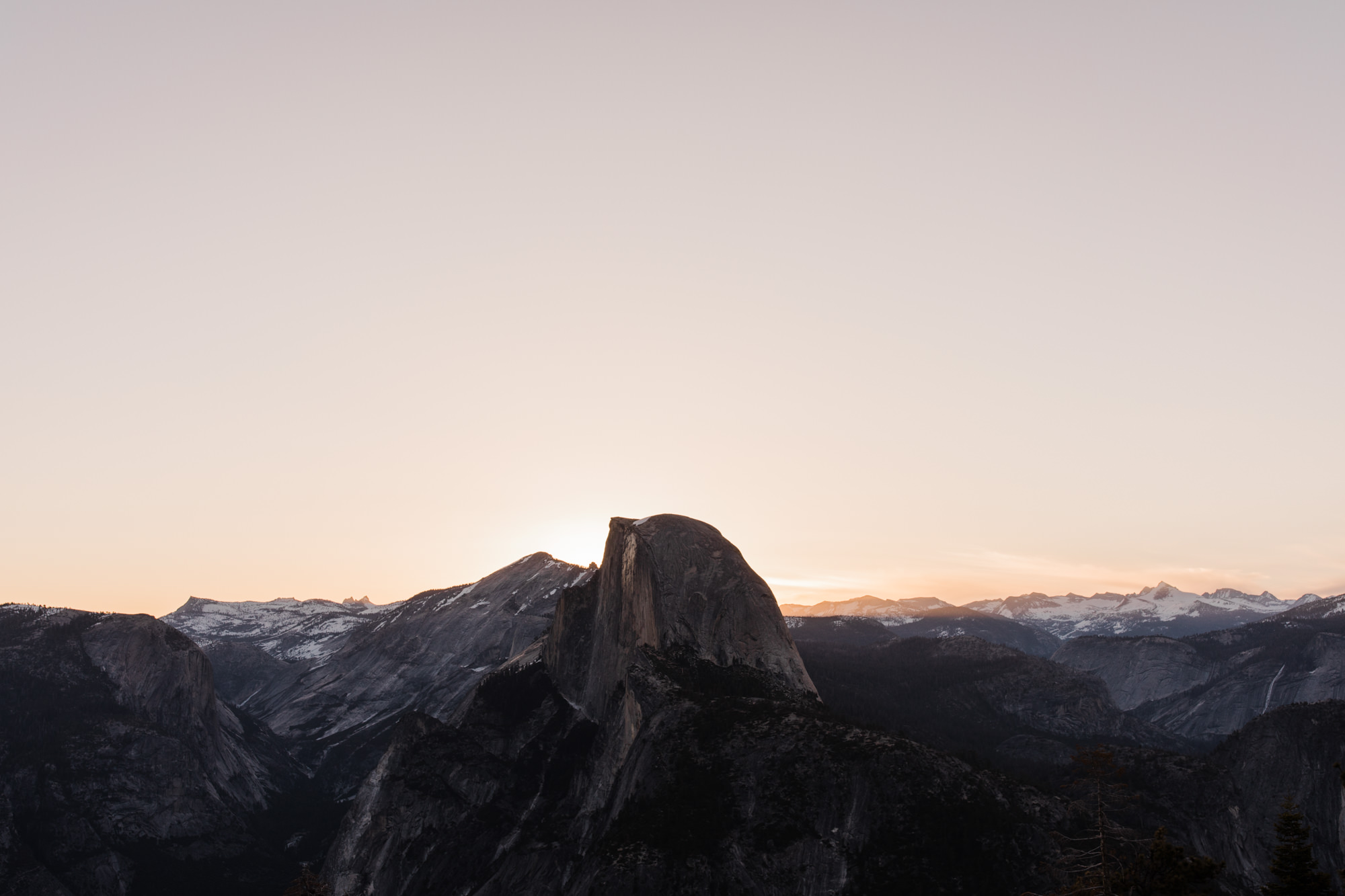 Kristin + Kevin's Yosemite National Park adventure wedding | sunrise first look at glacier point | elopement at taft point | california intimate wedding photographer