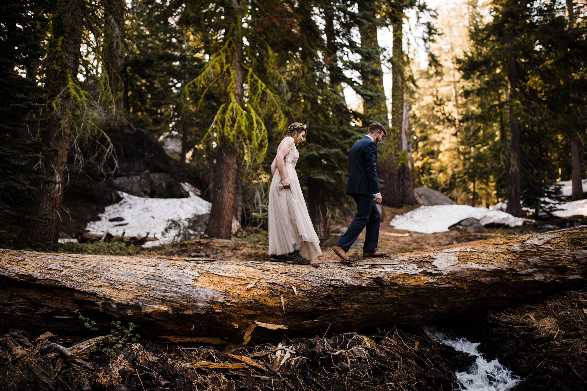 Kristin + Kevin's Yosemite National Park adventure wedding | sunrise first look at glacier point | elopement at taft point | california intimate wedding photographer