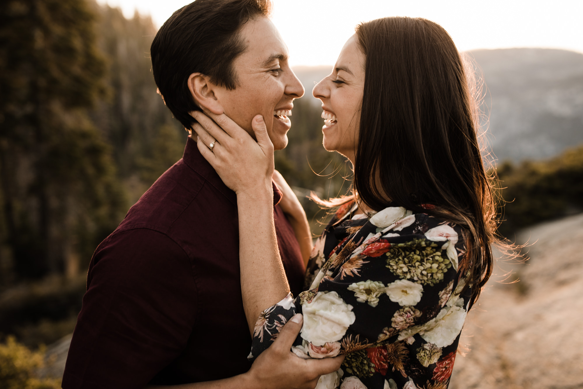 Yosemite adventure engagement session | national park sunset photos | california intimate wedding photographer | half dome engagement photos | www.thehearnes.com