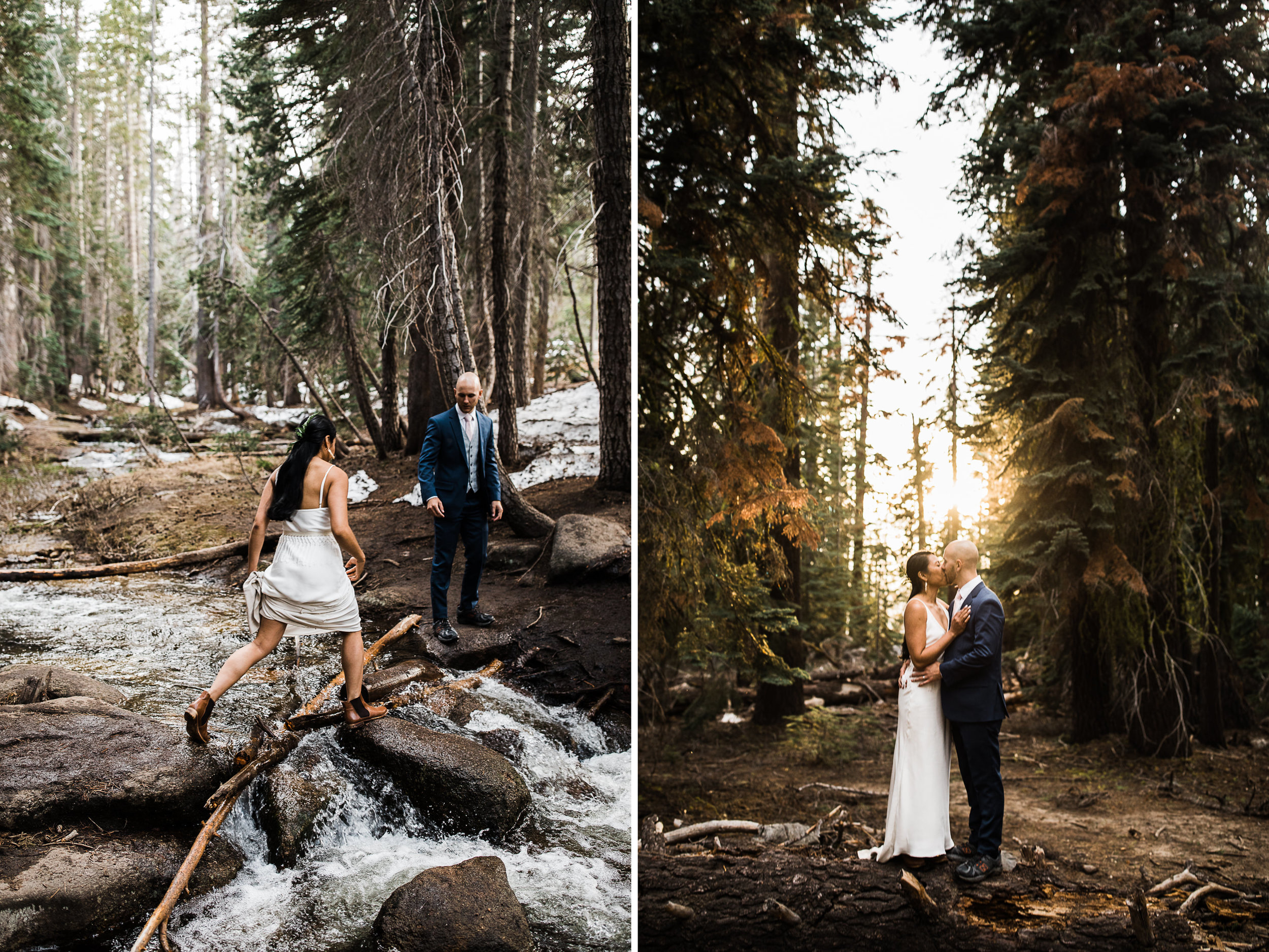 Intimate wedding in Yosemite national park | Glacier Point First look | Portraits at Taft Point | Traveling adventure elopement photographer