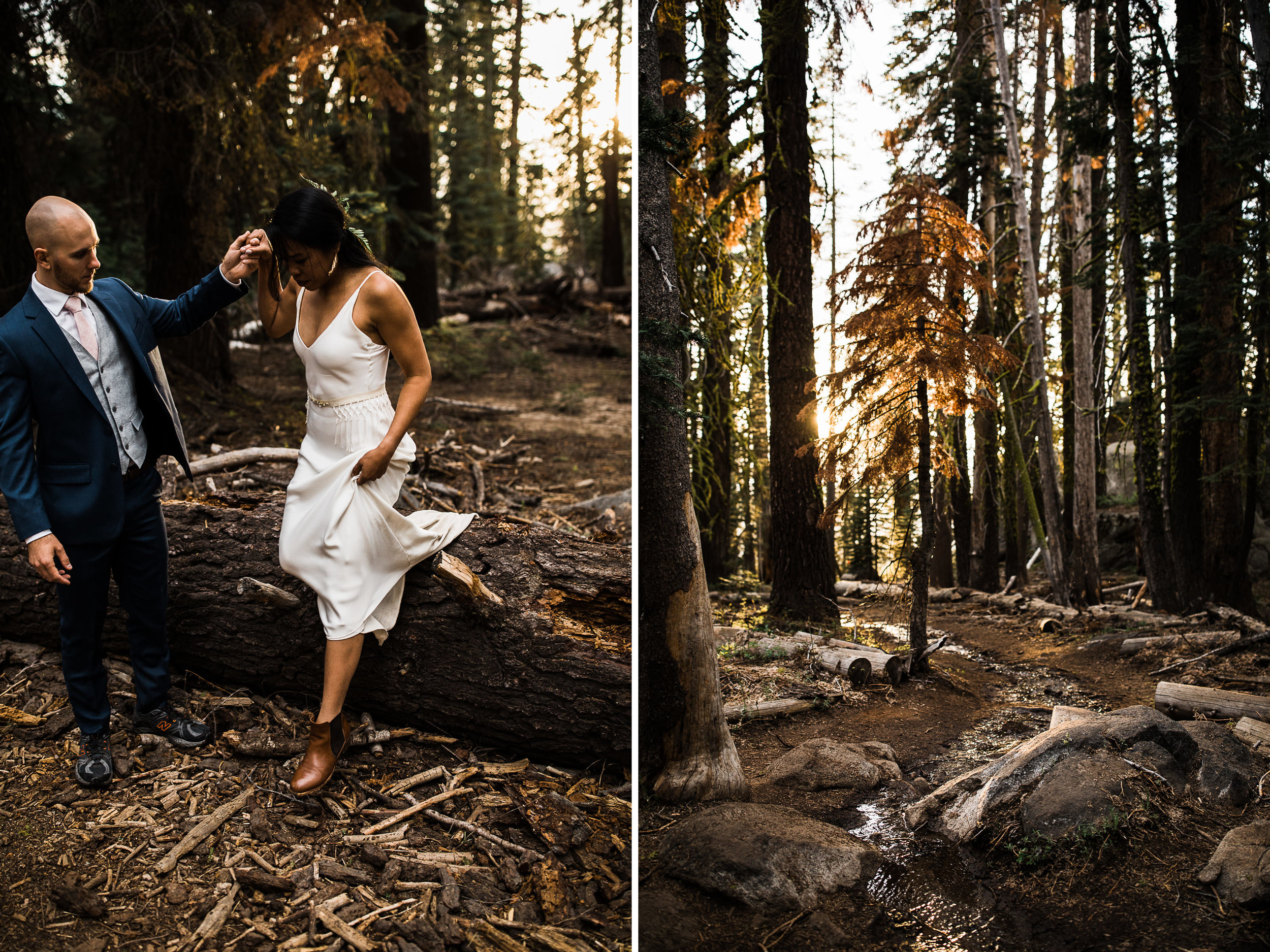 Intimate wedding in Yosemite national park | Glacier Point First look | Portraits at Taft Point | Traveling adventure elopement photographer