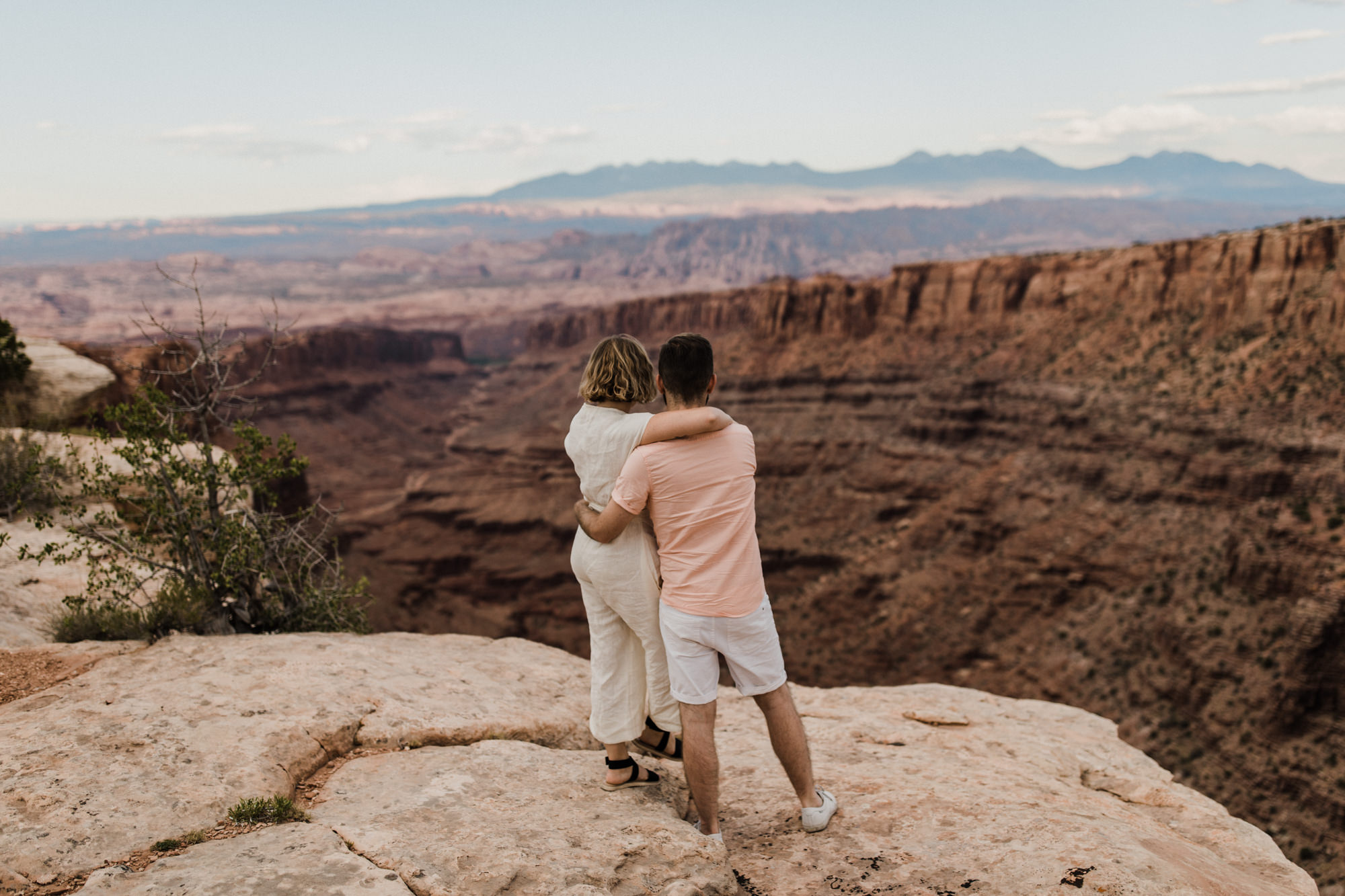 moab, utah adventurous elopement | utah intimate wedding photographer | jumpsuit bride | desert wedding inspiration | the hearnes adventure photography