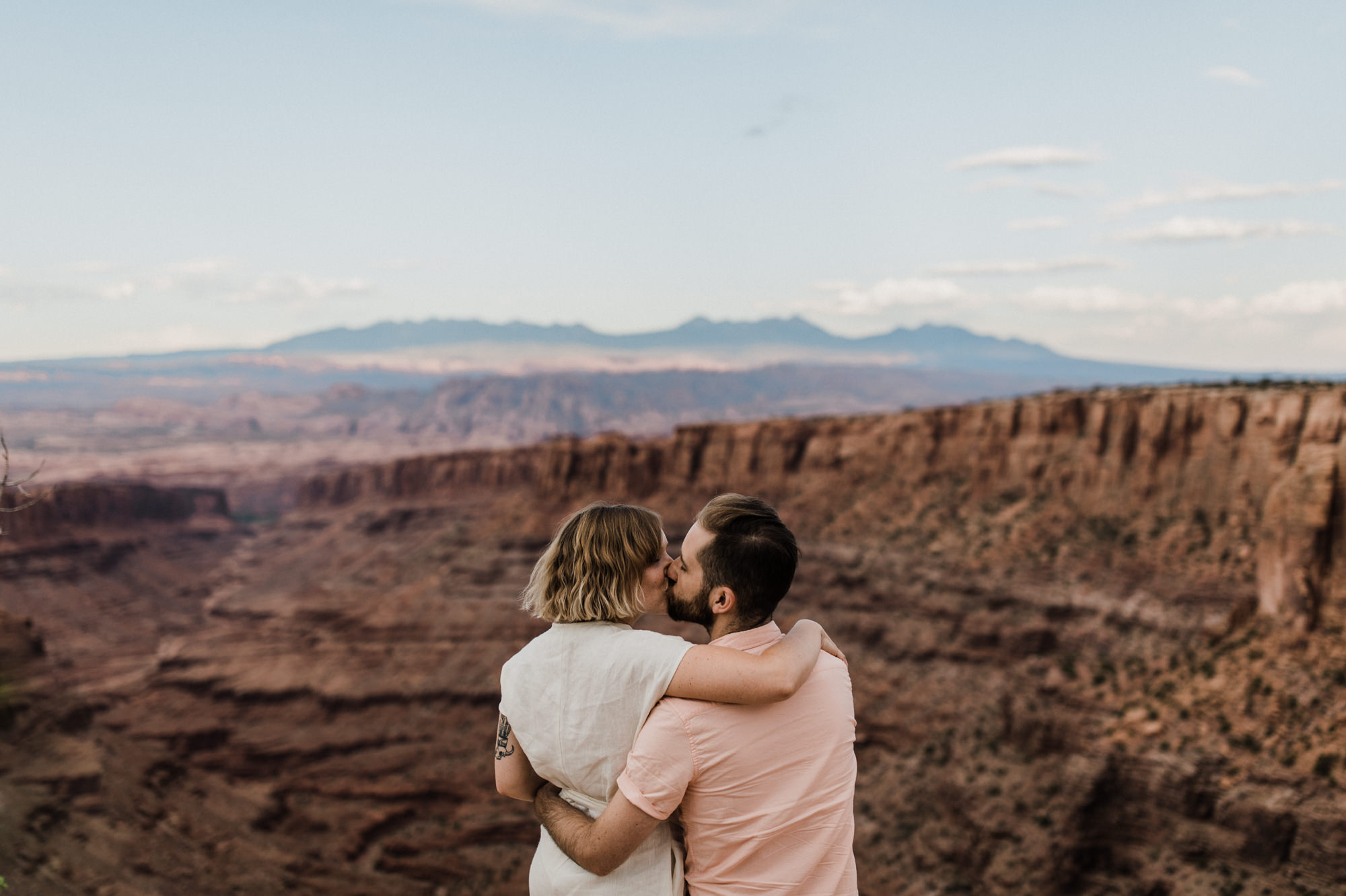 moab, utah adventurous elopement | utah intimate wedding photographer | jumpsuit bride | desert wedding inspiration | the hearnes adventure photography
