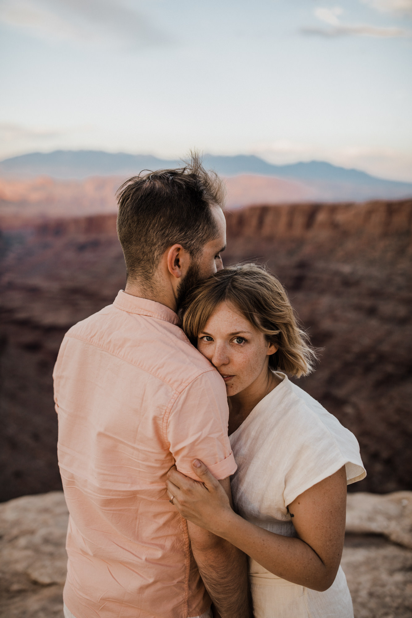 moab, utah adventurous elopement | utah intimate wedding photographer | jumpsuit bride | desert wedding inspiration | the hearnes adventure photography