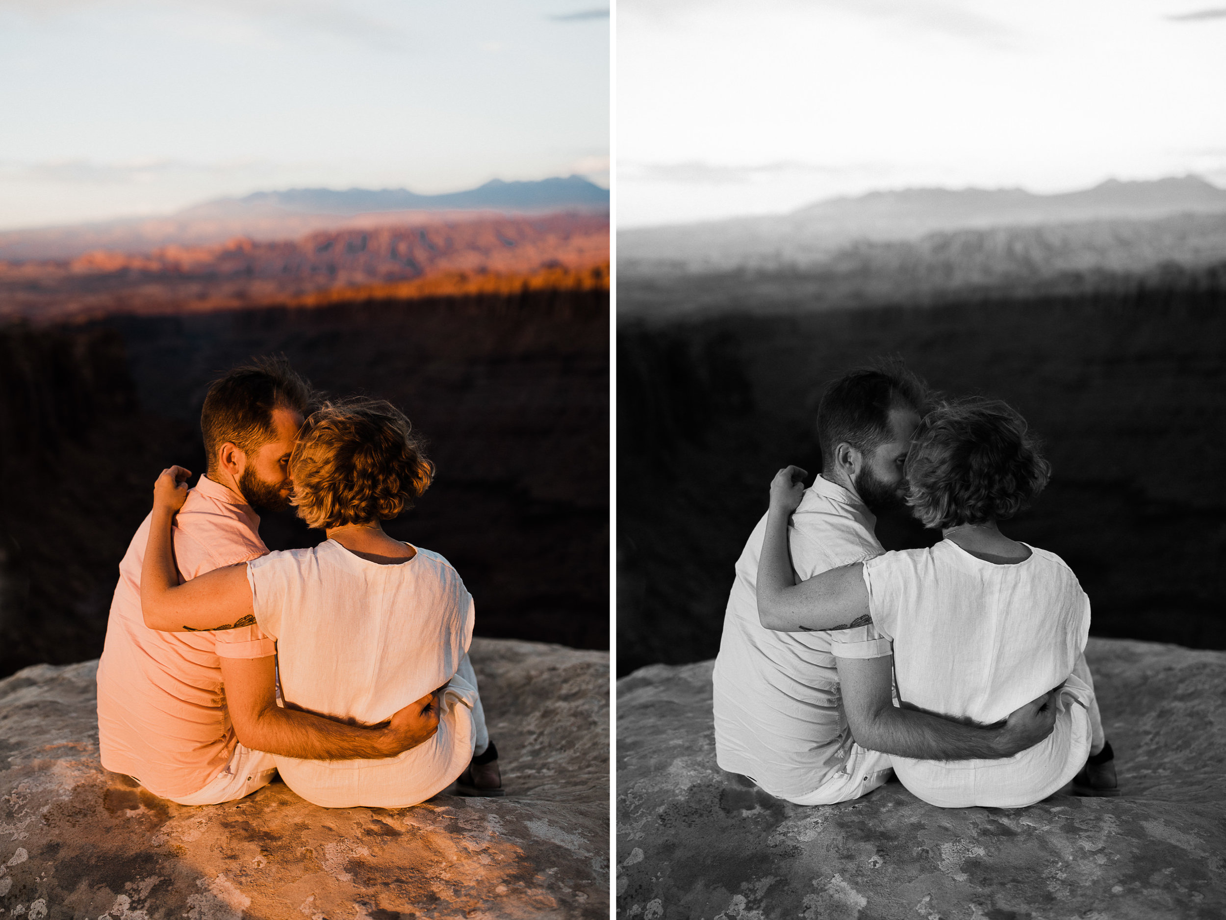 moab, utah adventurous elopement | utah intimate wedding photographer | jumpsuit bride | desert wedding inspiration | the hearnes adventure photography