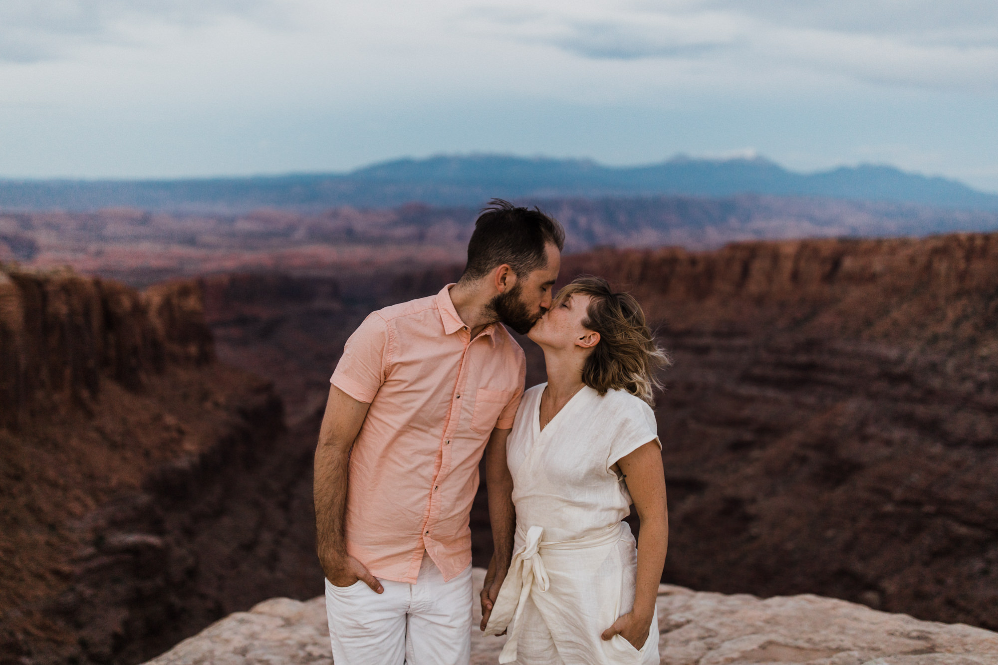 moab, utah adventurous elopement | utah intimate wedding photographer | jumpsuit bride | desert wedding inspiration | the hearnes adventure photography