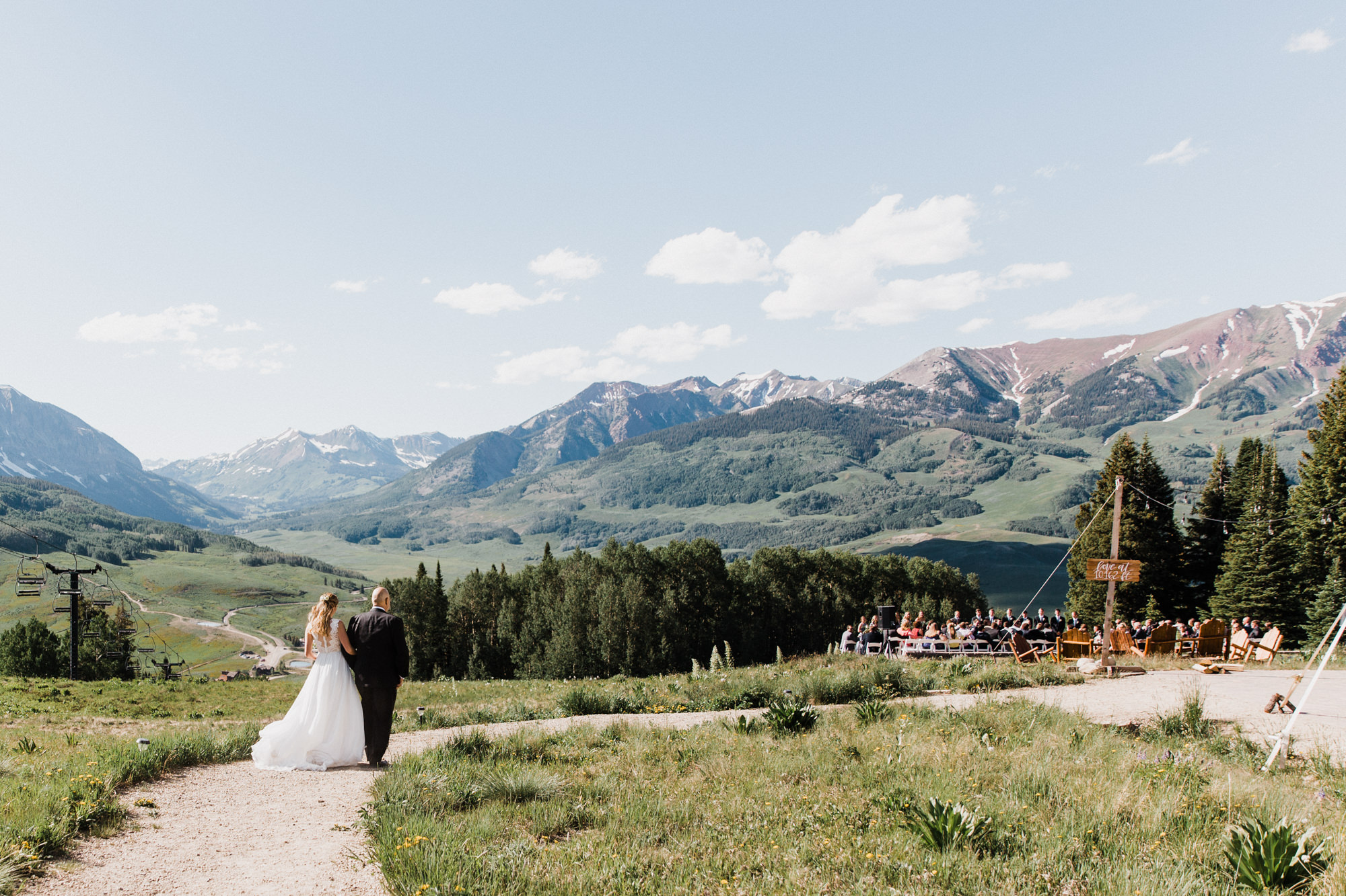 laurann + matt's intimate wedding | ten peaks ceremony site | crested butte mountain resort | colorado wedding photographer | the hearnes adventure photography