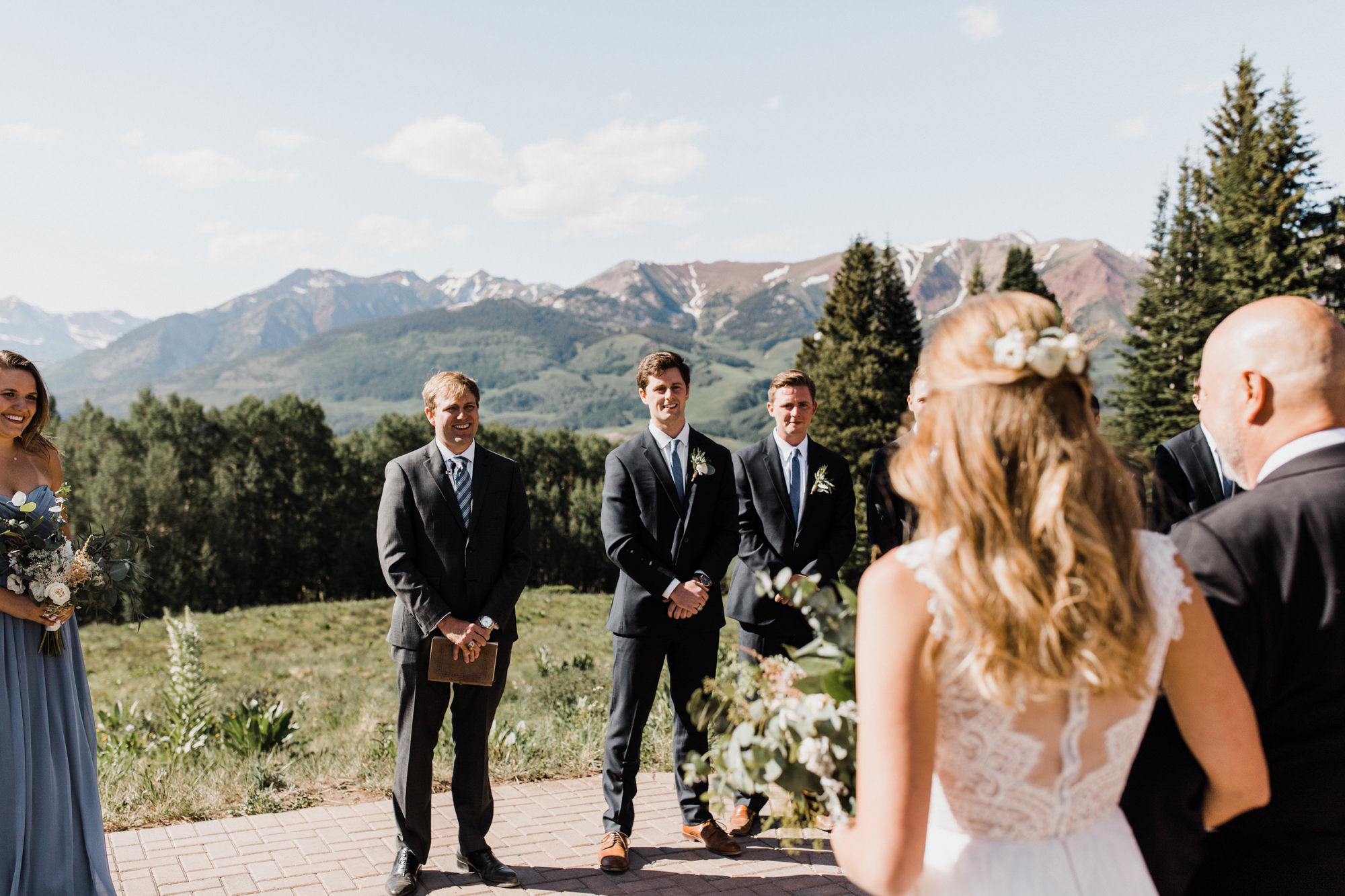 laurann + matt's intimate wedding | ten peaks ceremony site | crested butte mountain resort | colorado wedding photographer | the hearnes adventure photography