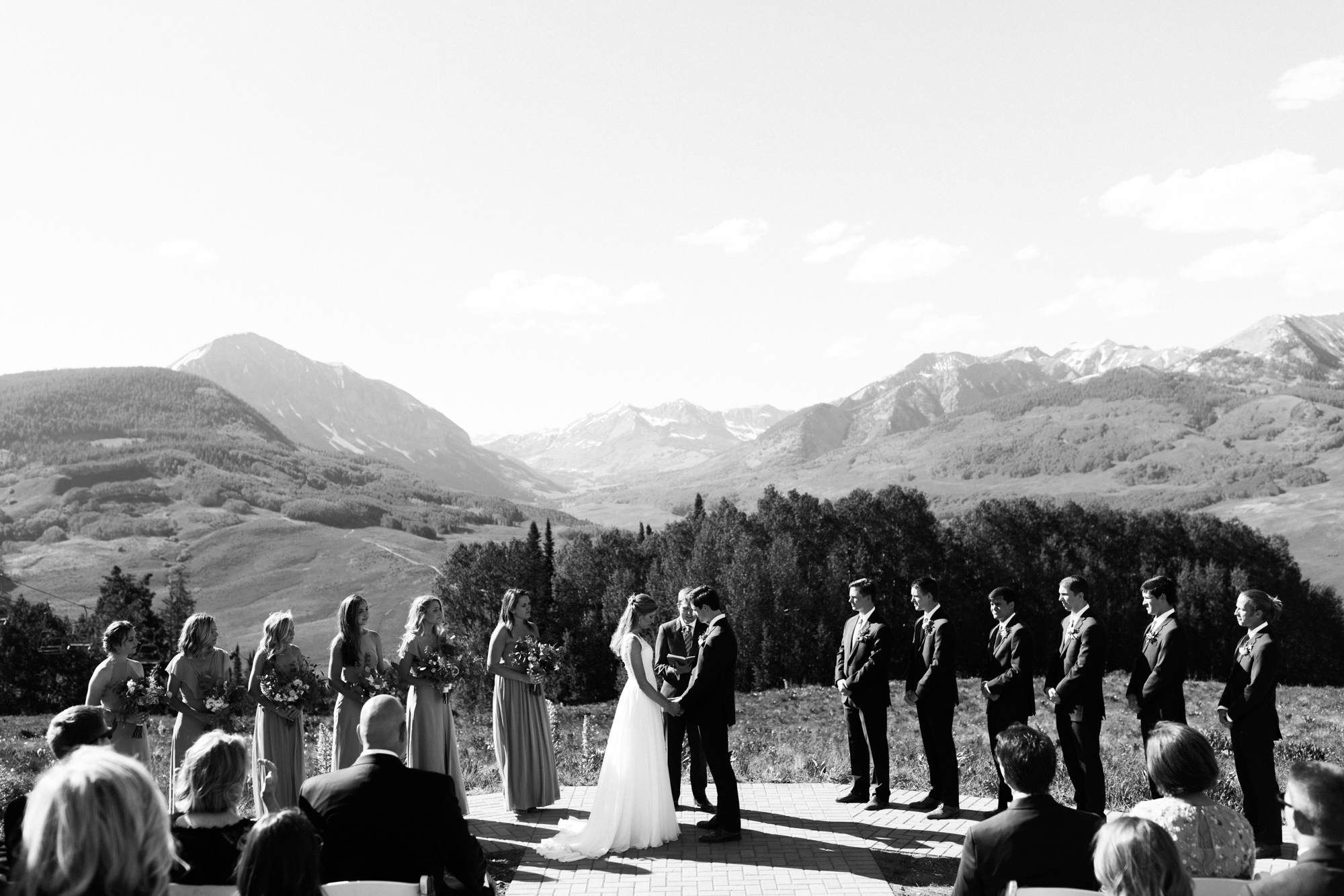 laurann + matt's intimate wedding | ten peaks ceremony site | crested butte mountain resort | colorado wedding photographer | the hearnes adventure photography