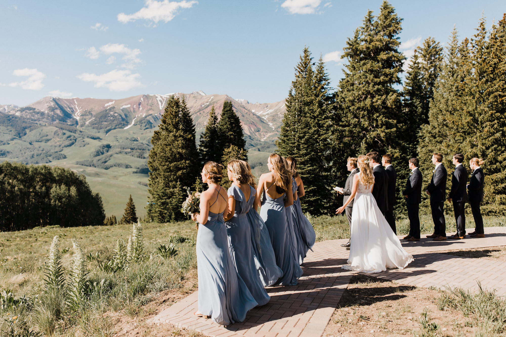 laurann + matt's intimate wedding | ten peaks ceremony site | crested butte mountain resort | colorado wedding photographer | the hearnes adventure photography