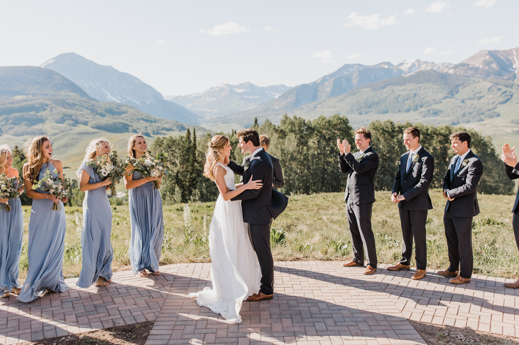 laurann + matt's intimate wedding | ten peaks ceremony site | crested butte mountain resort | colorado wedding photographer | the hearnes adventure photography