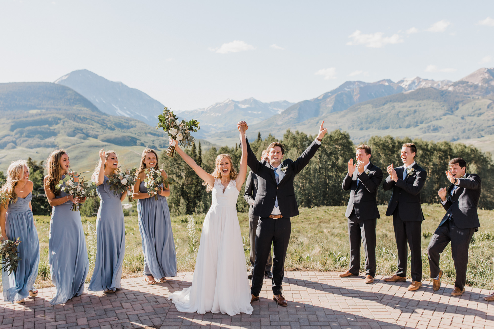 laurann + matt's intimate wedding | ten peaks ceremony site | crested butte mountain resort | colorado wedding photographer | the hearnes adventure photography