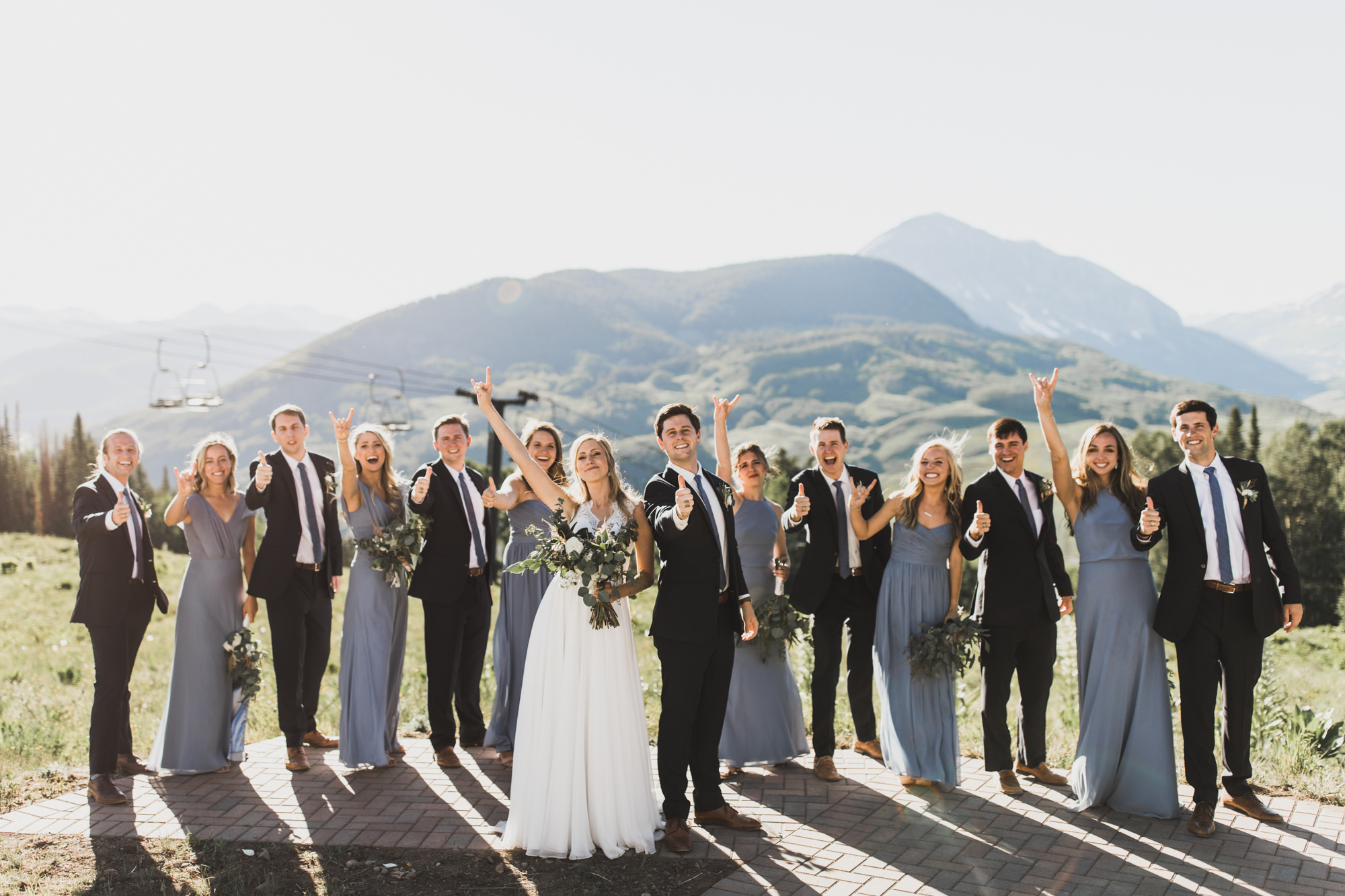 laurann + matt's intimate wedding | ten peaks ceremony site | crested butte mountain resort | colorado wedding photographer | the hearnes adventure photography