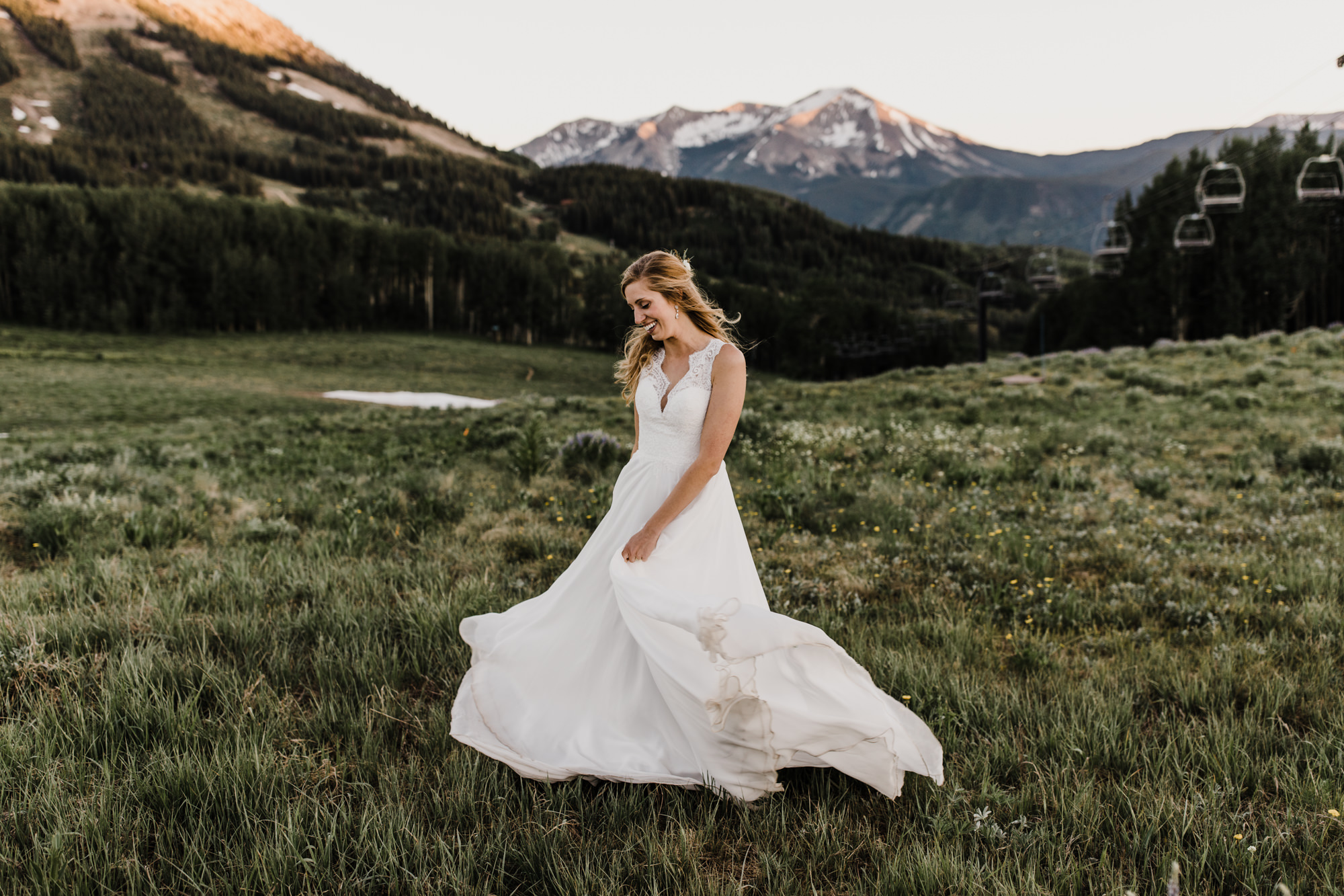 laurann + matt's intimate wedding | ten peaks ceremony site | crested butte mountain resort | colorado wedding photographer | the hearnes adventure photography