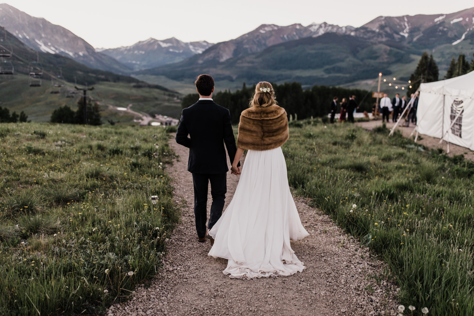 laurann + matt's intimate wedding | ten peaks ceremony site | crested butte mountain resort | colorado wedding photographer | the hearnes adventure photography