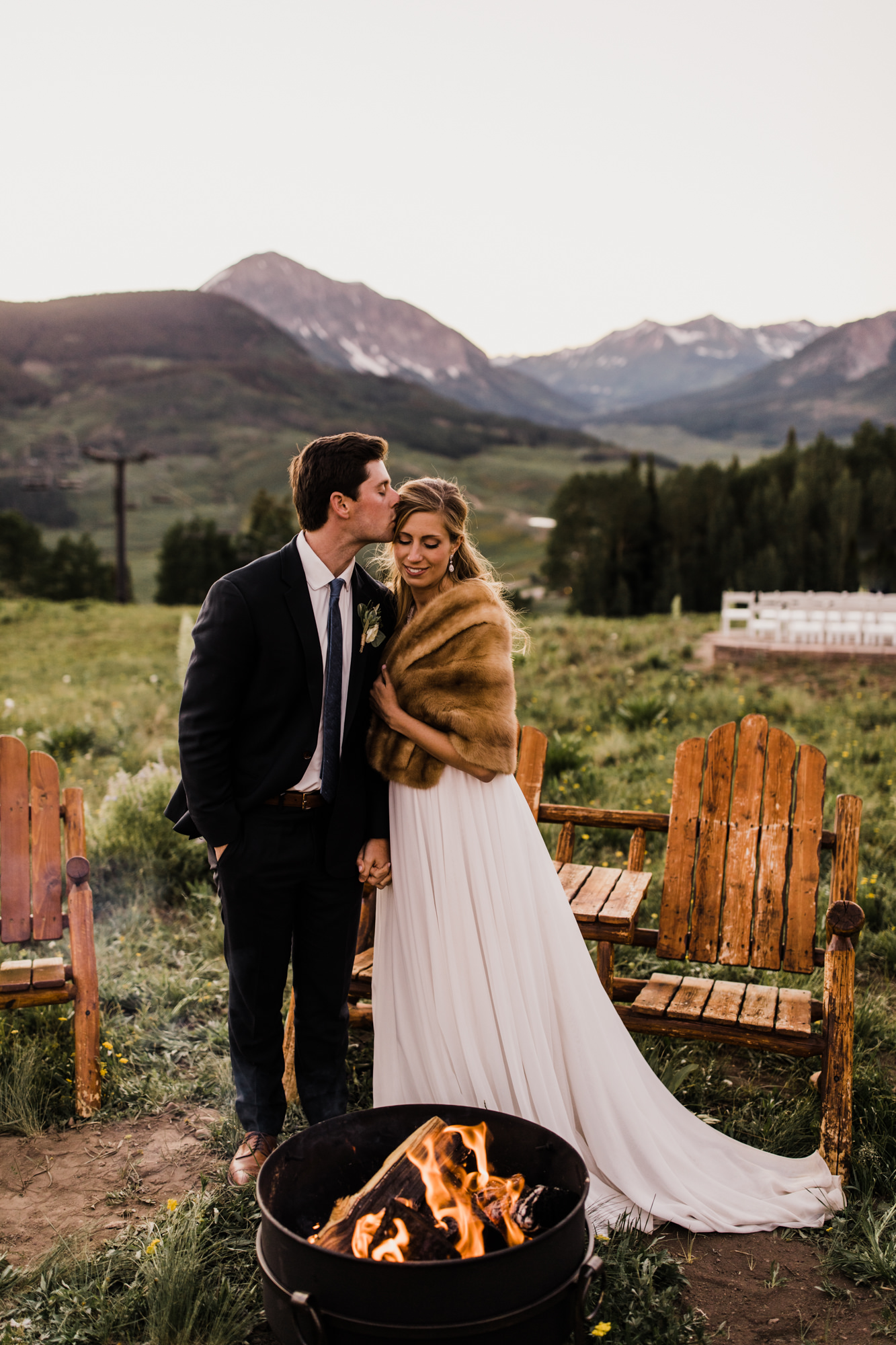 laurann + matt's intimate wedding | ten peaks ceremony site | crested butte mountain resort | colorado wedding photographer | the hearnes adventure photography