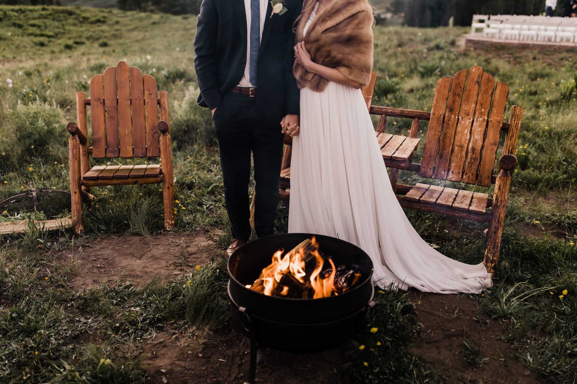 laurann + matt's intimate wedding | ten peaks ceremony site | crested butte mountain resort | colorado wedding photographer | the hearnes adventure photography