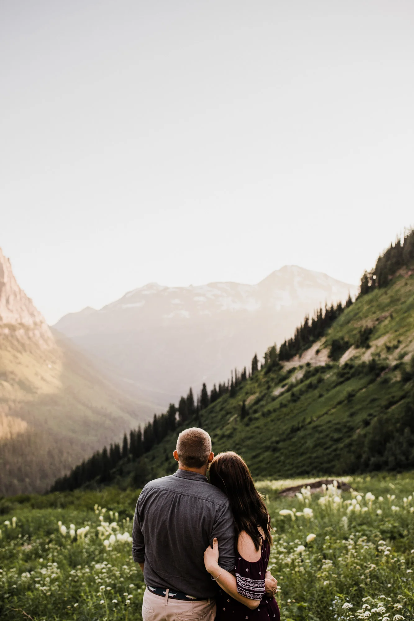 josh + margit's adventurous mountain anniversary session | glacier national park | montana wedding photographer | the hearnes adventure wedding photography | www.thehearnes.com