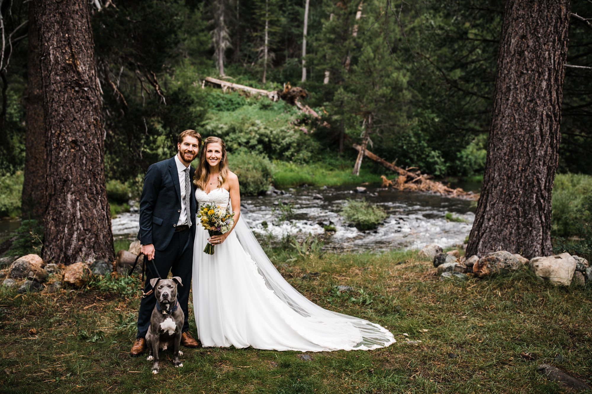 megan + zach's adventurous woodland wedding in truckee, california | romantic rainy wedding day inspiration | lake tahoe wedding photographer | www.thehearnes.com