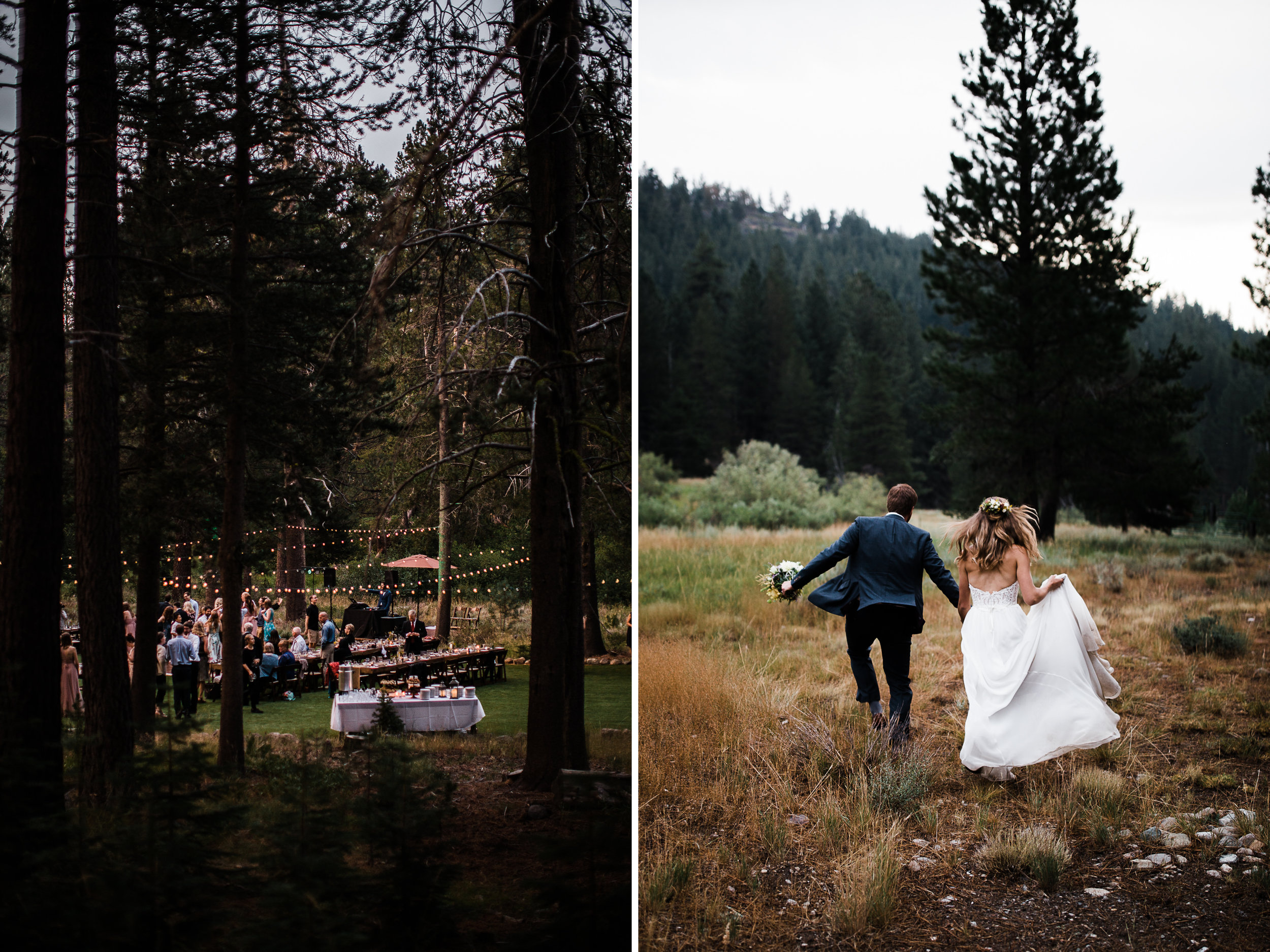megan + zach's adventurous woodland wedding in truckee, california | romantic rainy wedding day inspiration | lake tahoe wedding photographer | www.thehearnes.com