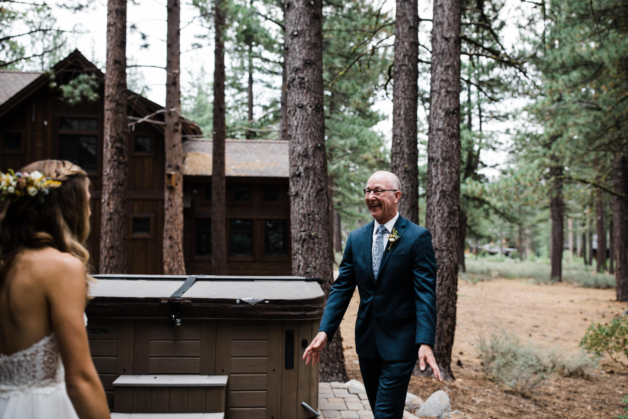 megan + zach's adventurous woodland wedding in truckee, california | romantic rainy wedding day inspiration | lake tahoe wedding photographer | www.thehearnes.com