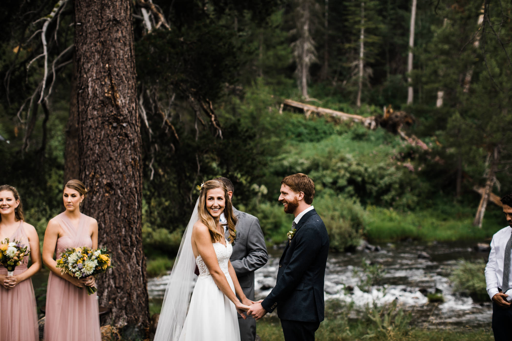 megan + zach's adventurous woodland wedding in truckee, california | romantic rainy wedding day inspiration | lake tahoe wedding photographer | www.thehearnes.com