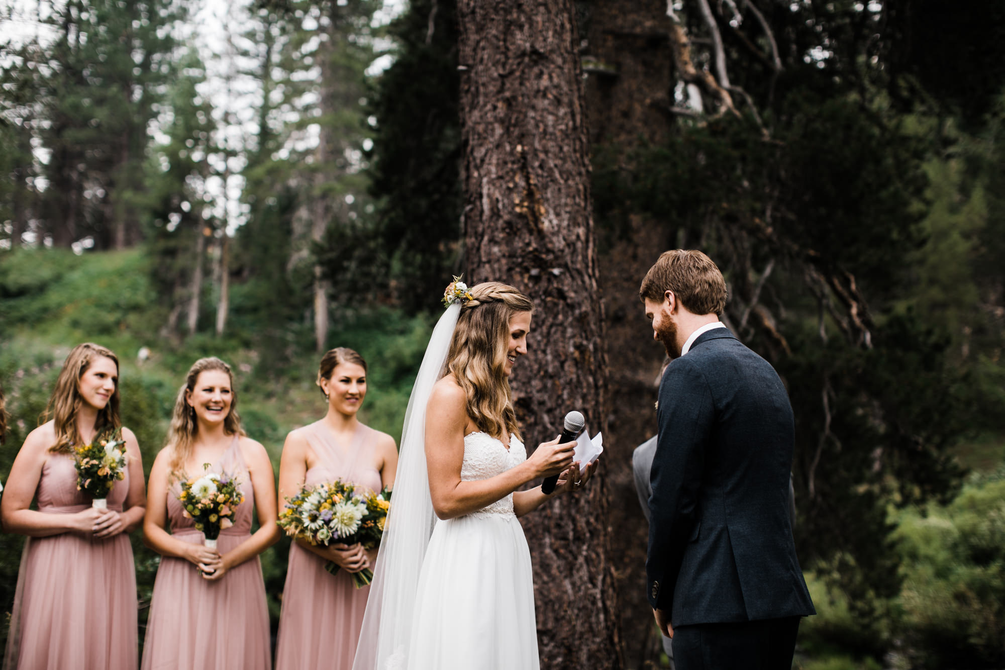 megan + zach's adventurous woodland wedding in truckee, california | romantic rainy wedding day inspiration | lake tahoe wedding photographer | www.thehearnes.com