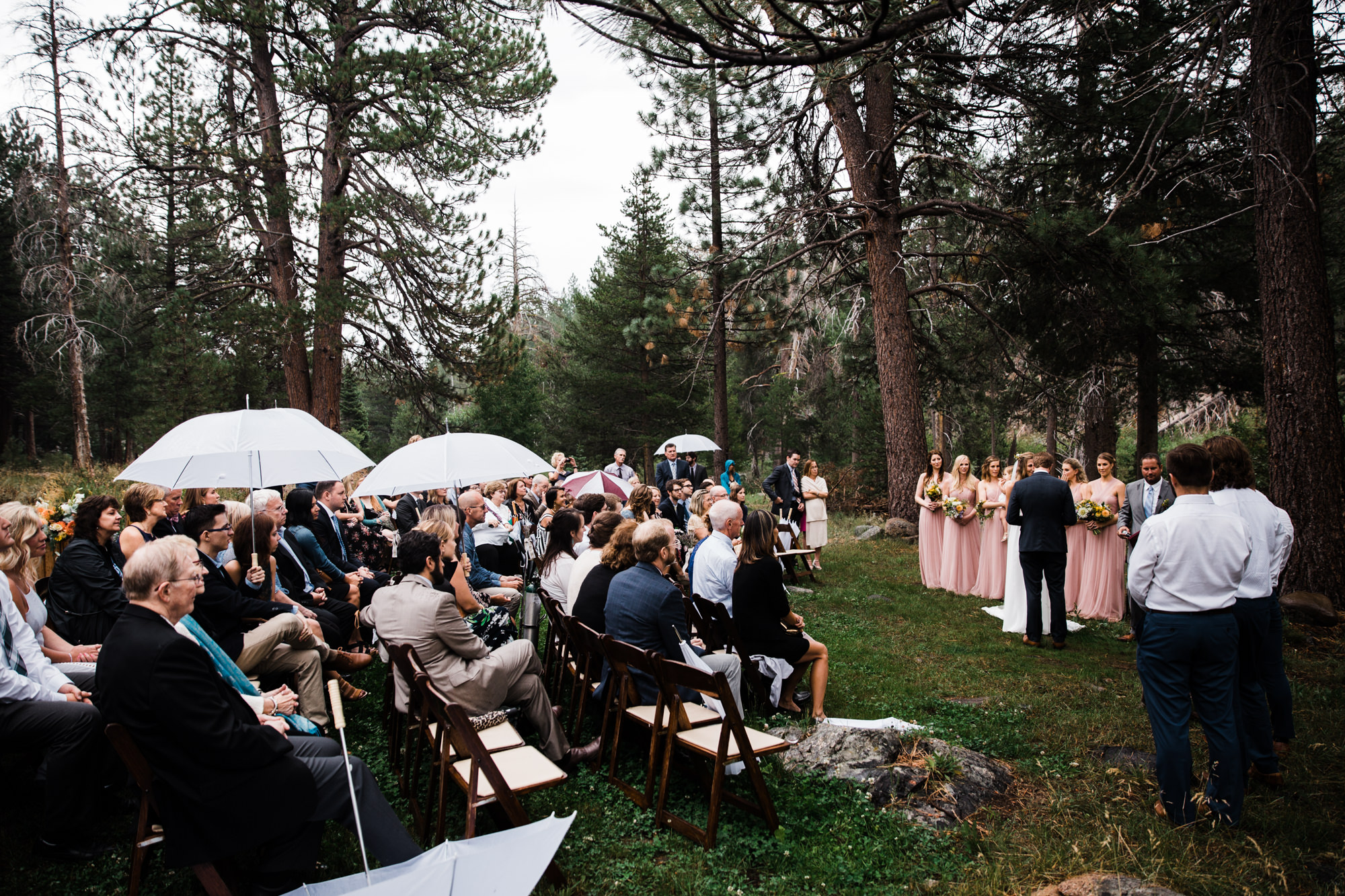 megan + zach's adventurous woodland wedding in truckee, california | romantic rainy wedding day inspiration | lake tahoe wedding photographer | www.thehearnes.com