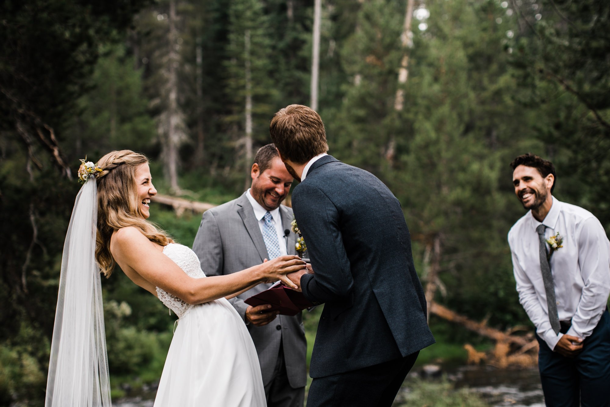 megan + zach's adventurous woodland wedding in truckee, california | romantic rainy wedding day inspiration | lake tahoe wedding photographer | www.thehearnes.com