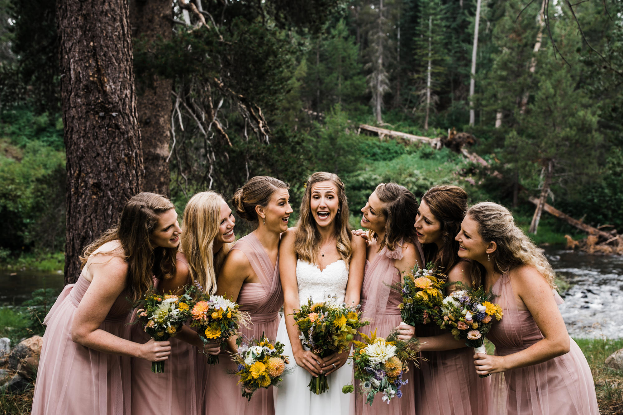 megan + zach's adventurous woodland wedding in truckee, california | romantic rainy wedding day inspiration | lake tahoe wedding photographer | www.thehearnes.com